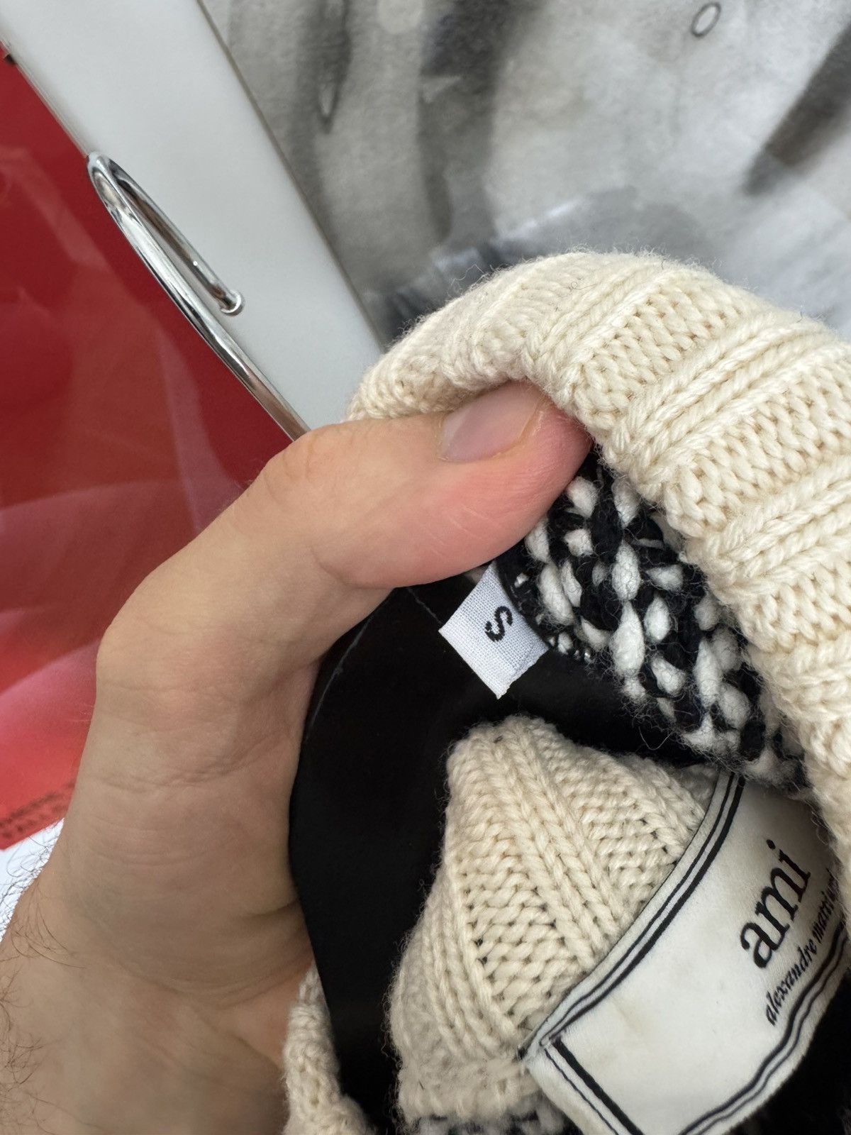 AMI Ami Paris Wool Sweater Boxy Fit Knit Casual Designer Sample Size US M / EU 48-50 / 2 - 7 Thumbnail