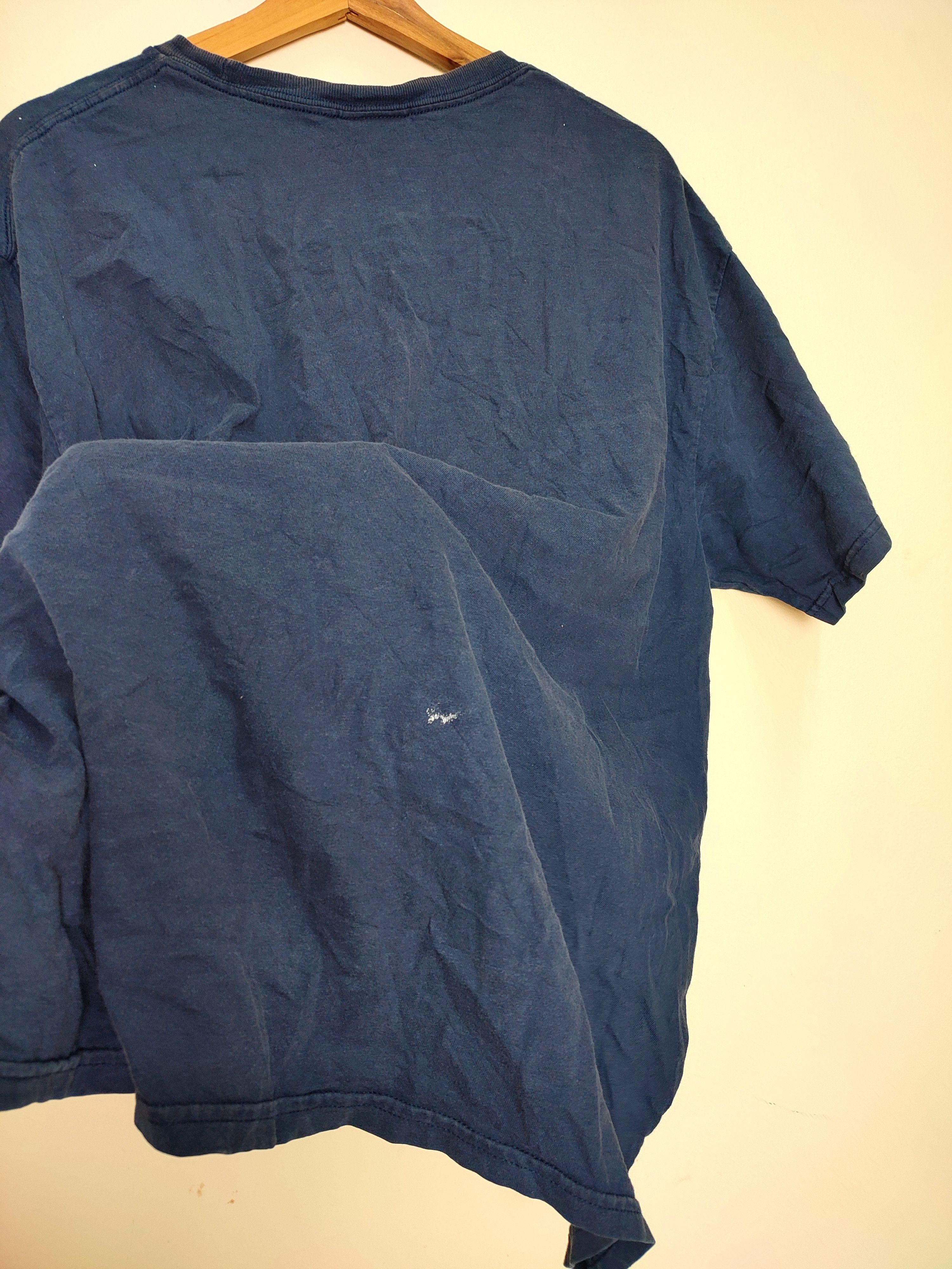 Nike Y2k Nike Blue Embroidery Logo Tees Size US XL / EU 56 / 4 - 7 Thumbnail