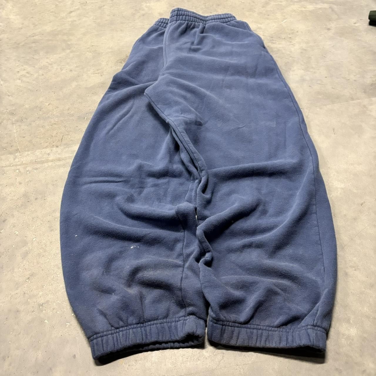 Japanese Brand × Vintage Crazy Vintage Y2K/2000s Baggy Blue Streetwear Skater Style Sweatpants! Size US 34 / EU 50 - 3 Thumbnail