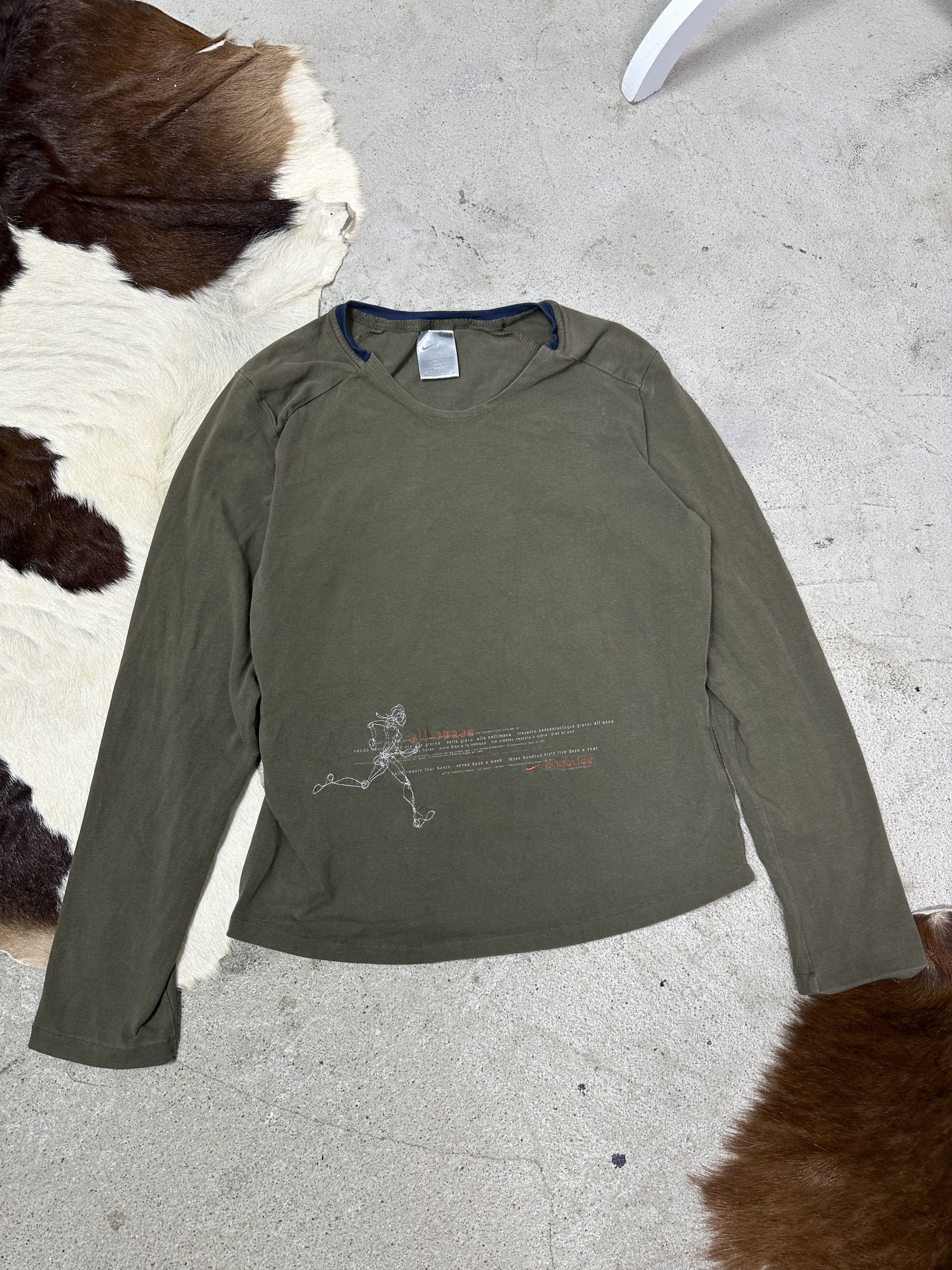 Vintage Vintage Sportswear Nike Running Fitted Longsleeve Y2K Size XL / US 12-14 / IT 48-50 - 2 Thumbnail