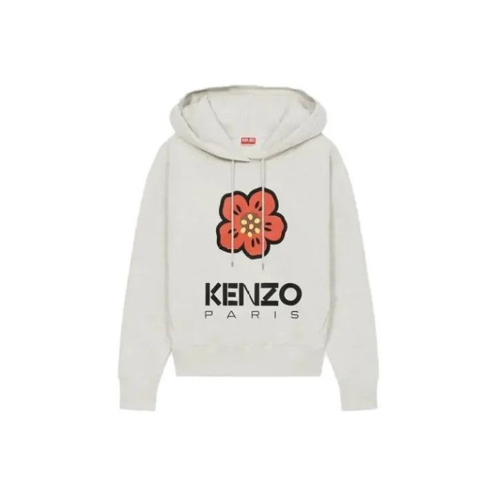 Kenzo KENZO Floral Print Hooded Sweatshirt for Women -2507 Size XL / US 12-14 / IT 48-50 - 1 Thumbnail