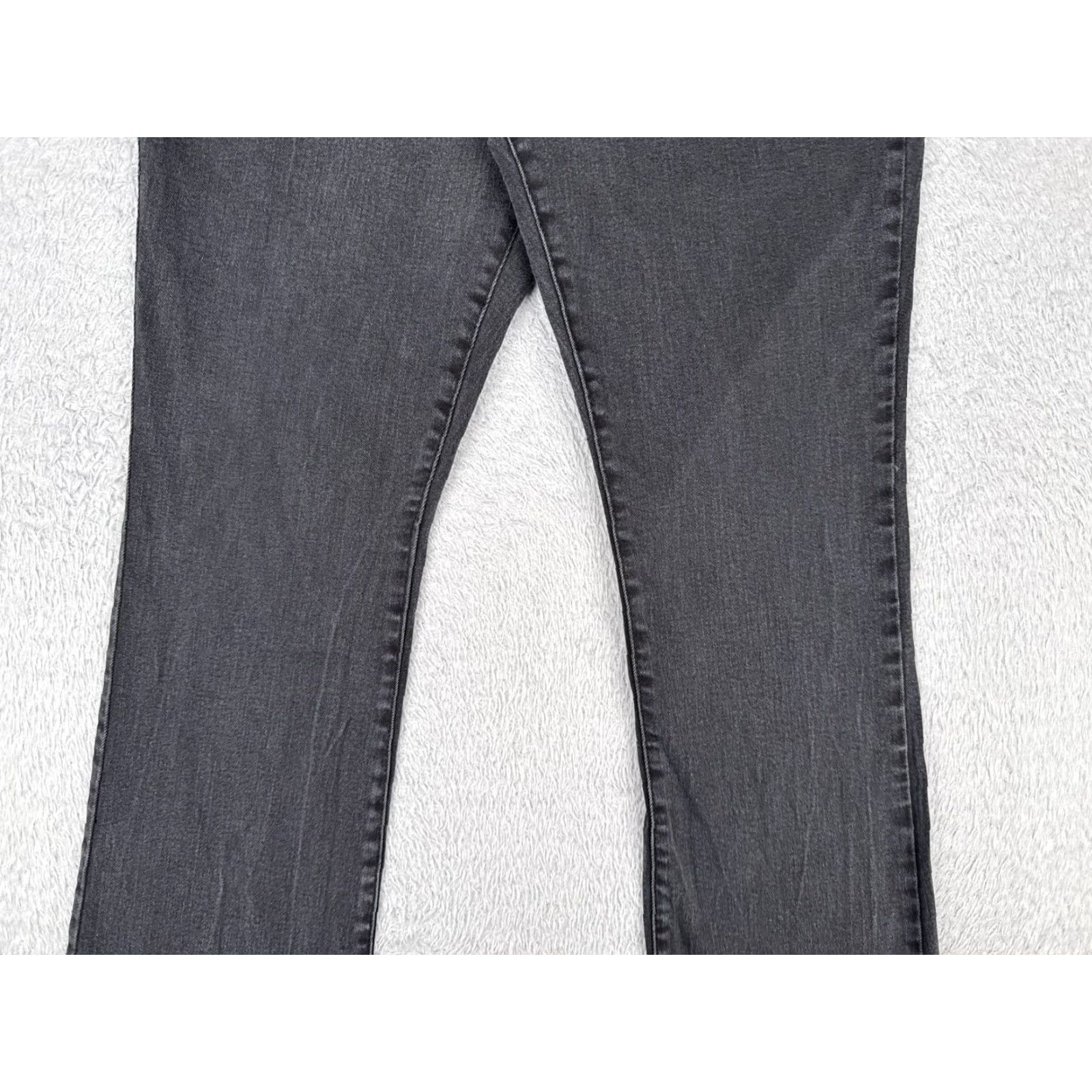 Vintage St. Johns Bay Jeans Womens 14 Black Denim Bootcut Mid Rise Cotton Blend 32x30 Size 36" / US 14 / IT 50 - 3 Thumbnail