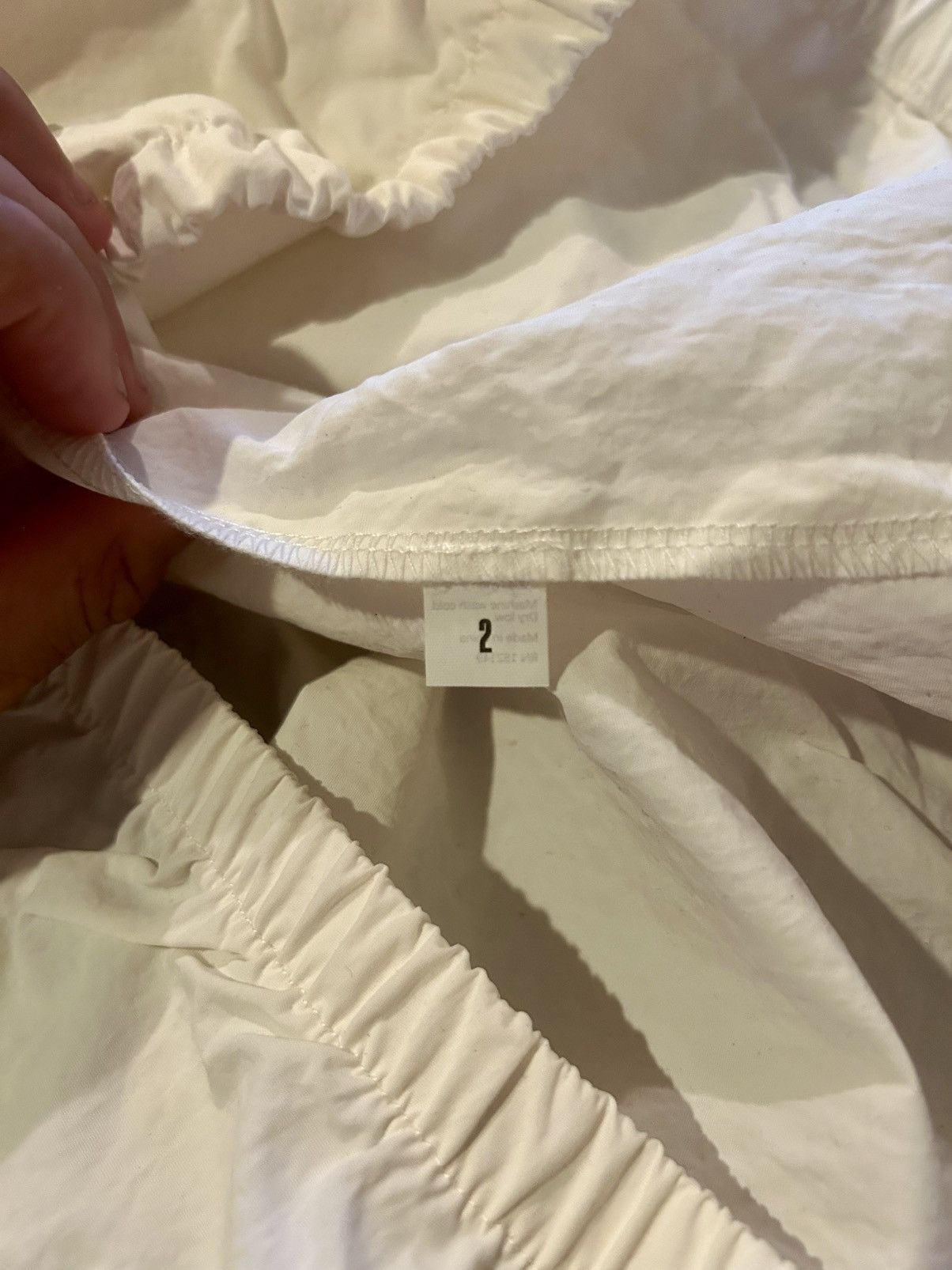 Gosha Rubchinskiy YZY x Gosha Rubchinskiy Nylon Windbreaker White - Size M Size US M / EU 48-50 / 2 - 6 Thumbnail