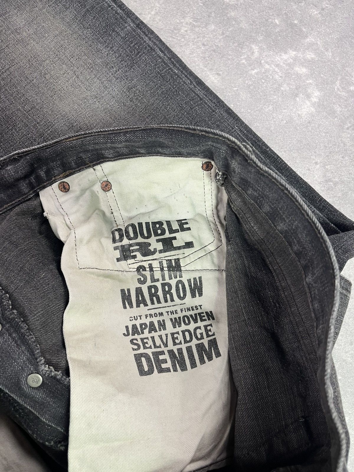 RRL Ralph Lauren × Ralph Lauren RRL Ralph Lauren Slim Narrow Faded Selvedge Denim Jeans 38 Size US 38 / EU 54 - 10 Thumbnail