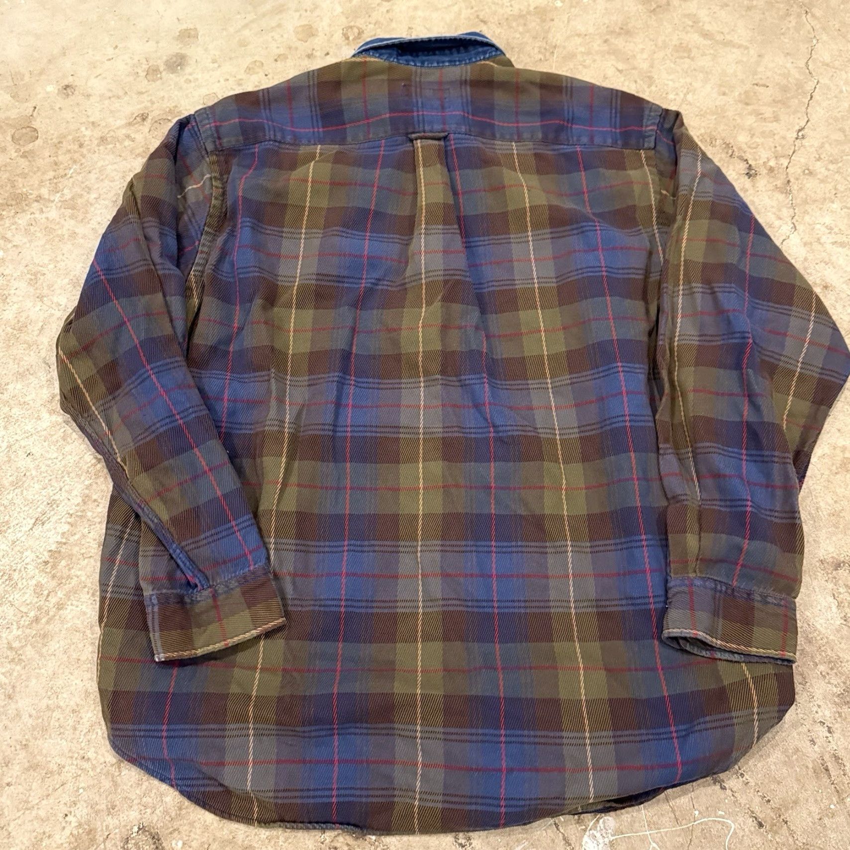 Nautica VINTAGE Nautica Plaid Button-Up Denim Collar Mens XL USA Made Preppy Size US XL / EU 56 / 4 - 2 Thumbnail