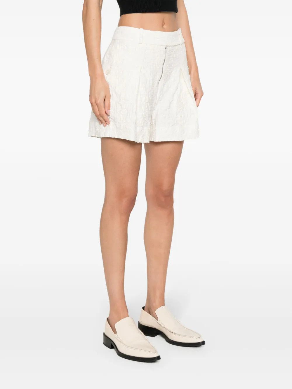 Jil Sander o1y1025 Short in White Size 26" / US 2 / IT 38 - 3 Thumbnail