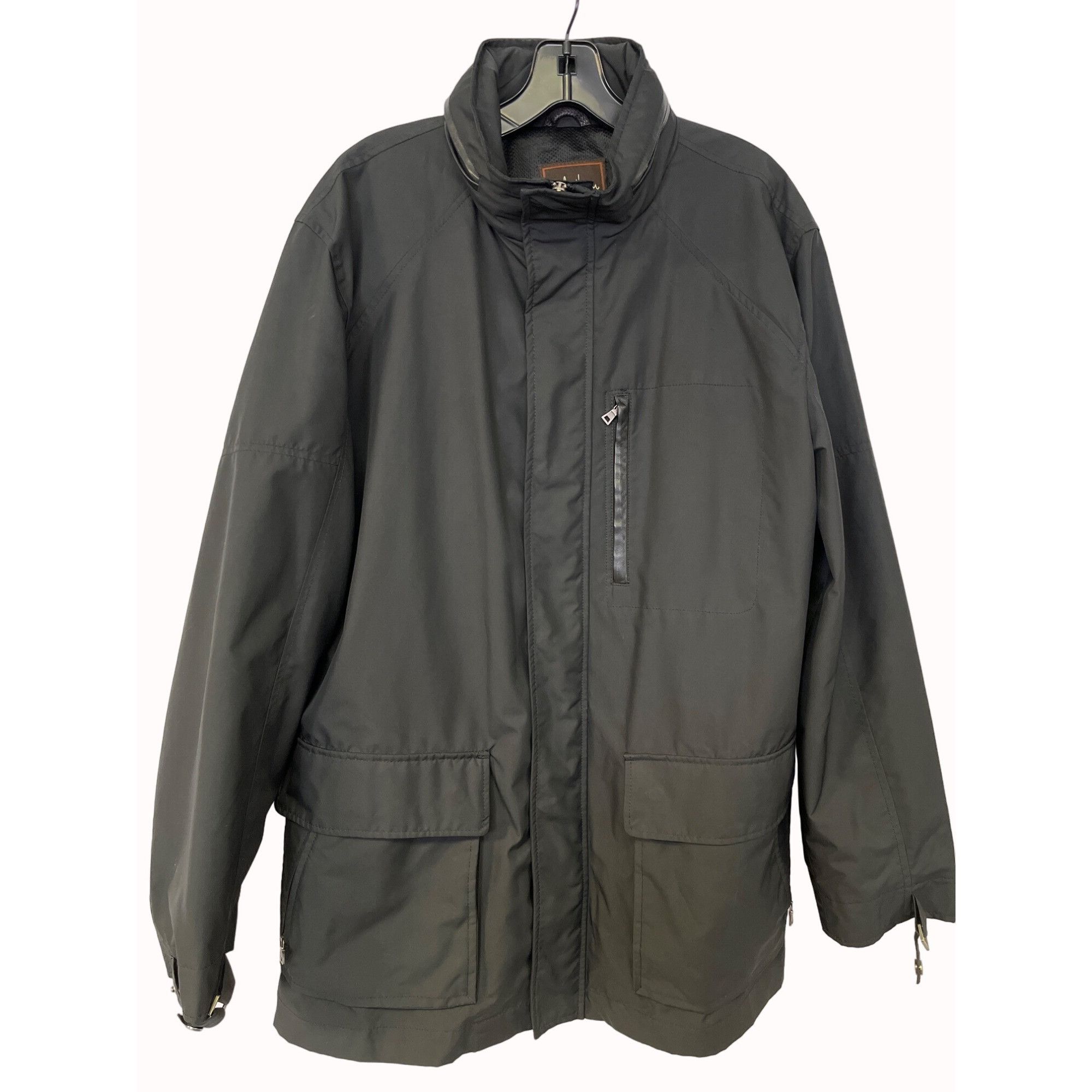 Cole Haan Cole Haan Mens Black Isolated Zip Up Coat Size L SKU 6679 Size US L / EU 52-54 / 3 - 1 Thumbnail
