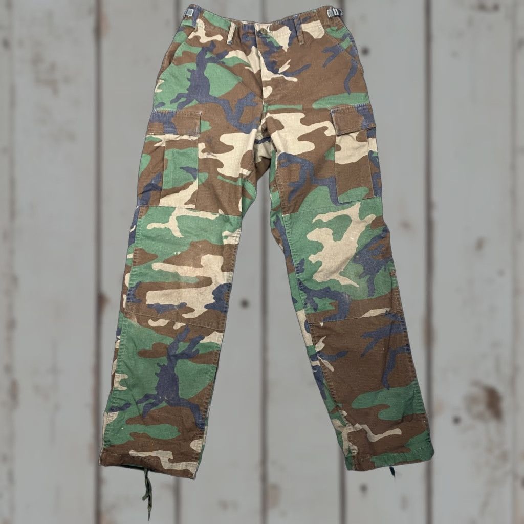 Propper VINTAGE PROPPER Pants Cargo Trousers Green Small Regular Men Army Cargo Pocket Zipper Buttons 32 in Inseam Size US 29 - 1 Thumbnail