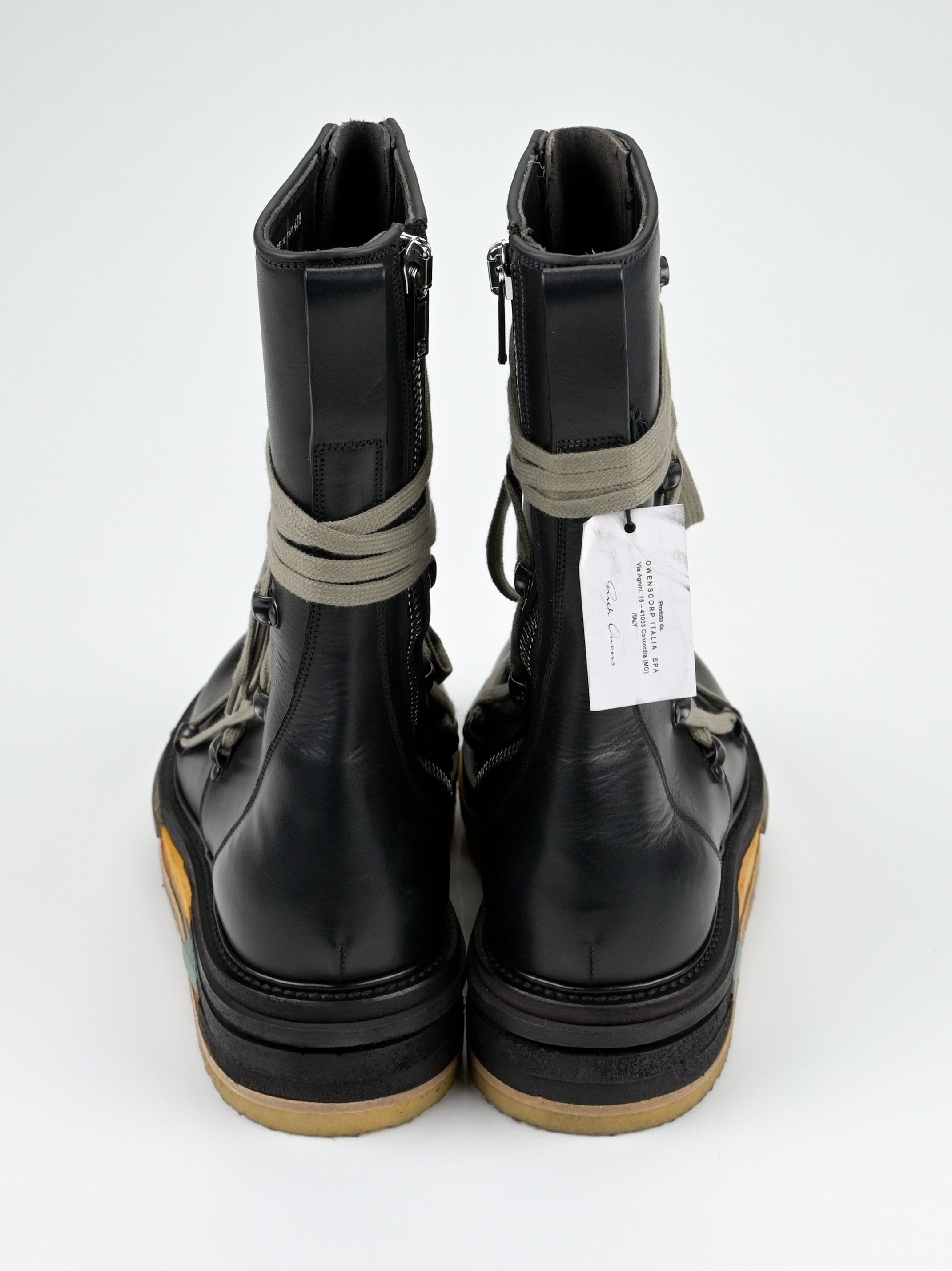 Rick Owens F/W 2017 Glitter Hexagram Creeper Boots Lego Sole Size US 10.5 / EU 43-44 - 7 Thumbnail