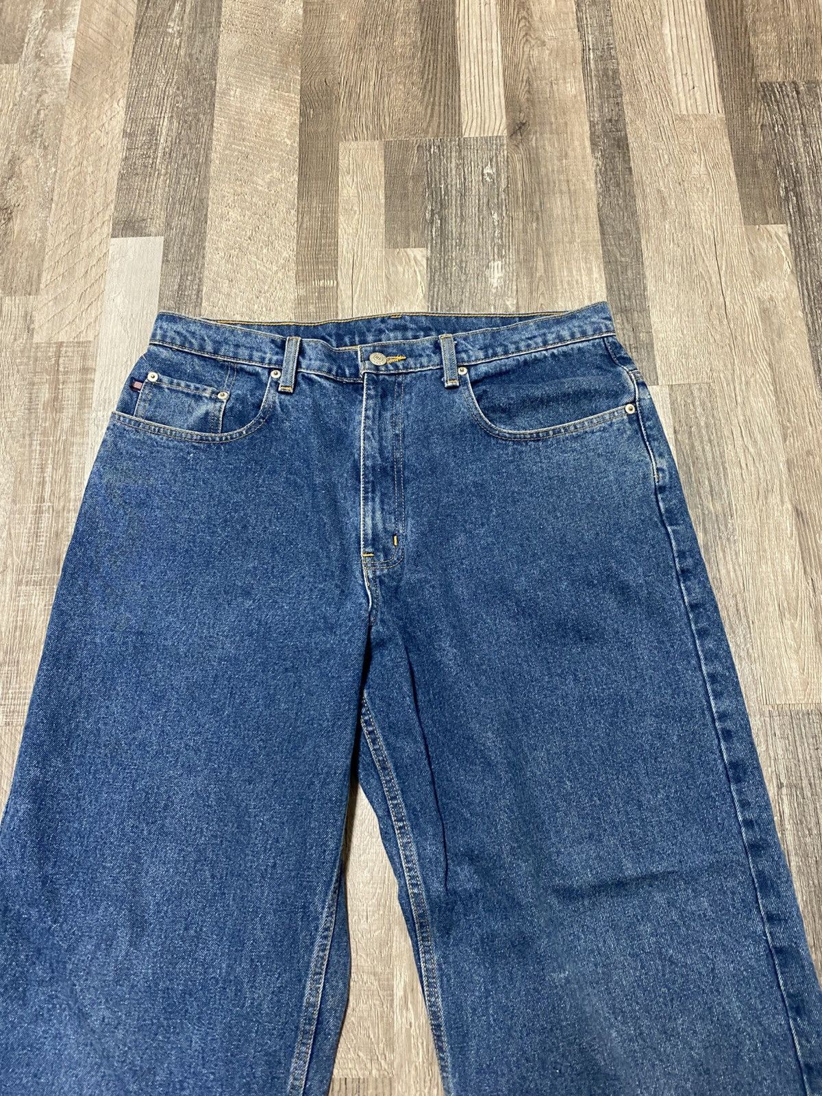Polo Ralph Lauren × Ralph Lauren × Vintage Vintage Polo Jeans Ralph Lauren Baggy Blue Denim Banner Y2K Size US 34 / EU 50 - 3 Thumbnail