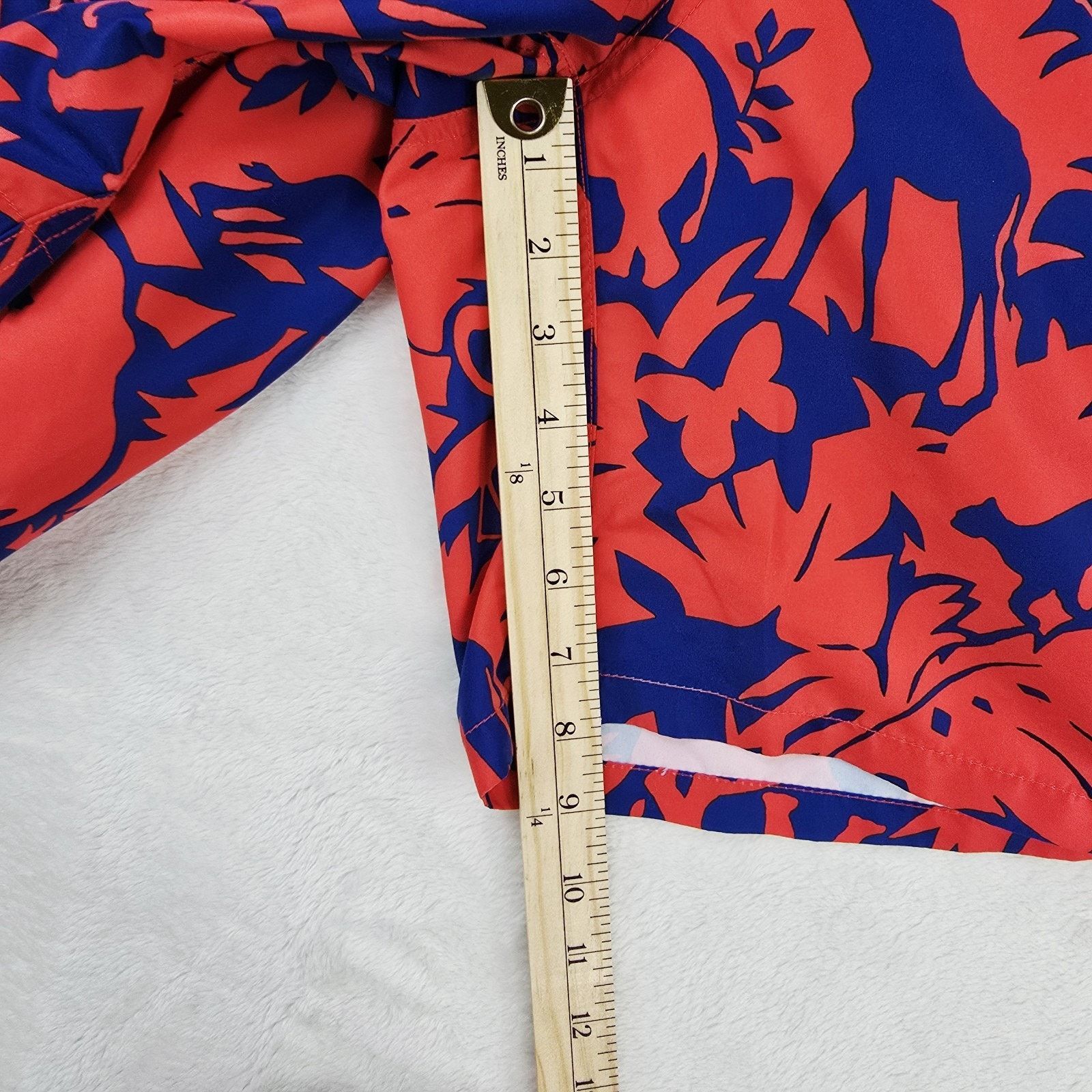 Polo Ralph Lauren Polo Ralph Lauren Swim Trunks Mens Large Red Floral Safari Size US 33 - 12 Thumbnail