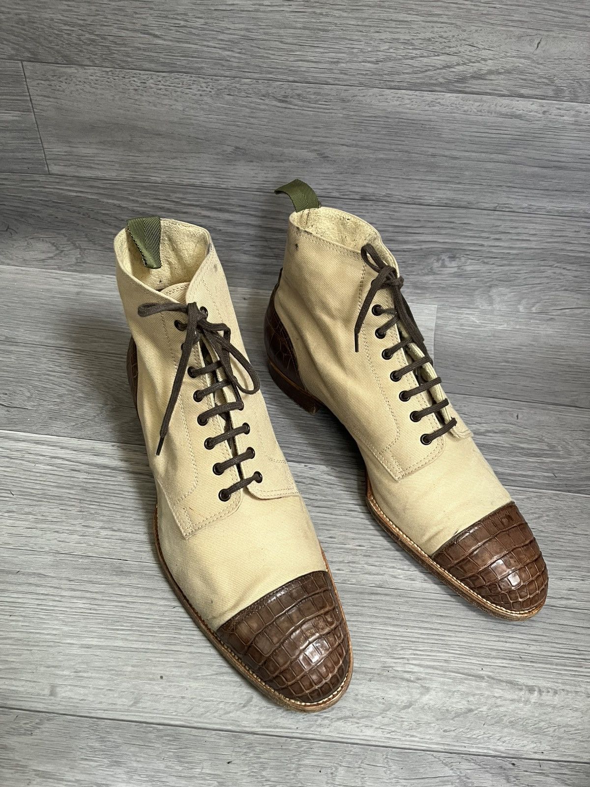 Saint Crispins Saint crispin Spectator boots croc leather boots sz 9.5 Size US 10.5 / EU 43-44 - 9 Thumbnail