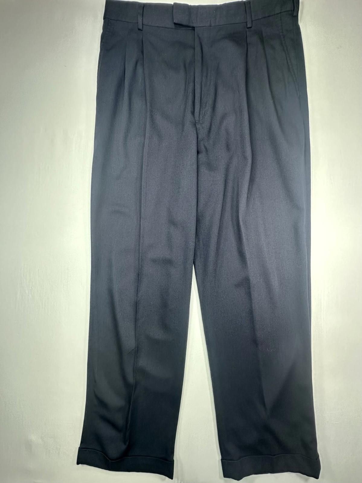 Lauren Ralph Lauren Ralph Lauren Chaps Pleated Front Dress Pants Blue Mens 34/30 Size US 34 / EU 50 - 1 Thumbnail