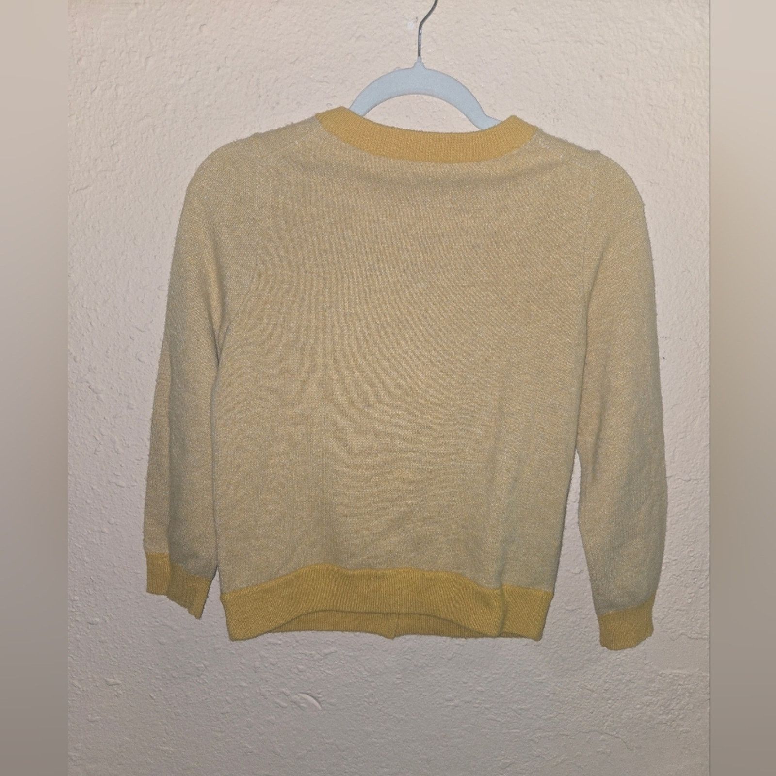 J.Crew J. Crew Wool Cashmere Blend Cardigan in Mustard Yellow, S Size S / US 4 / IT 40 - 4 Thumbnail