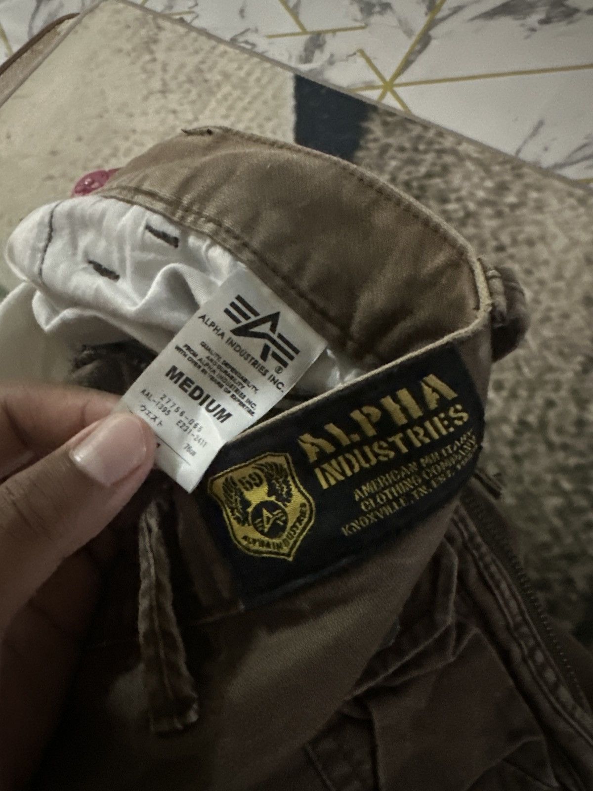 Alpha Industries 🪖Vintage Faded Alpha Industries Brown Cargo Pants Size US 30 / EU 46 - 11 Thumbnail