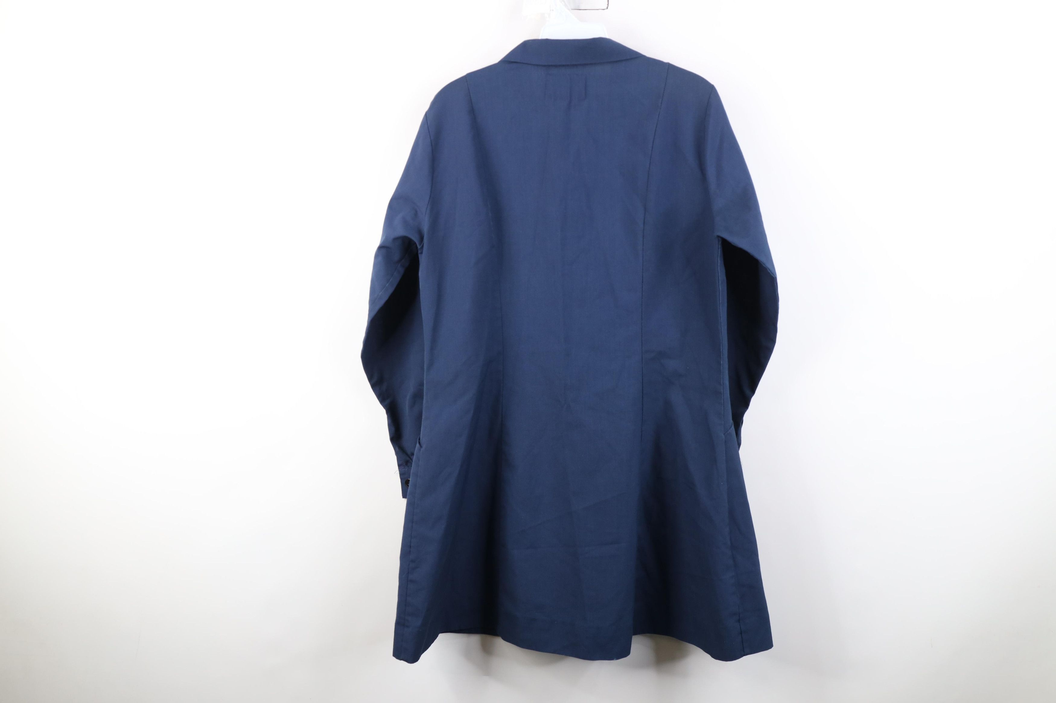 Vintage Vintage 60s Nurse Medical Button Lab Coat Jacket Blue USA Size M / US 6-8 / IT 42-44 - 11 Thumbnail