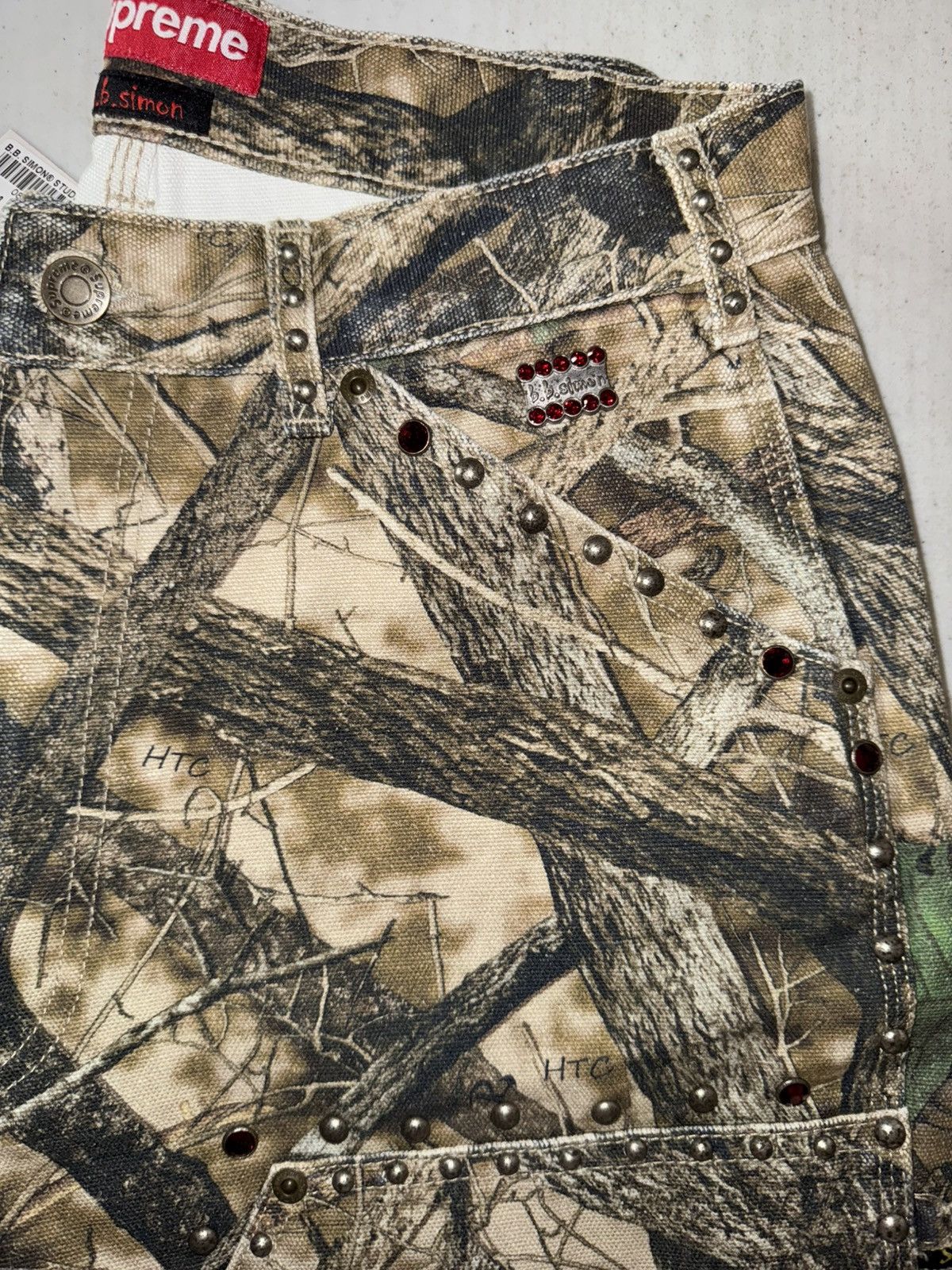 B.B. Simon × Supreme Supreme b. b. Simon Studded Double Knee Painter Pant Size US 30 / EU 46 - 3 Thumbnail
