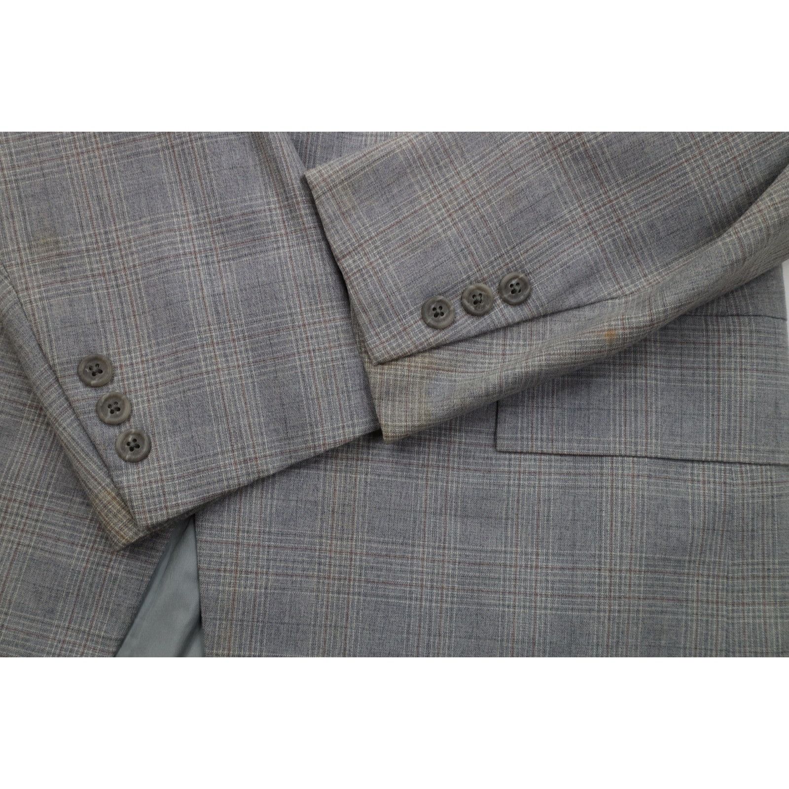 Vintage Vintage 70s Streetwear 2 Piece Wool Suit Plaid Size 42L - 7 Thumbnail
