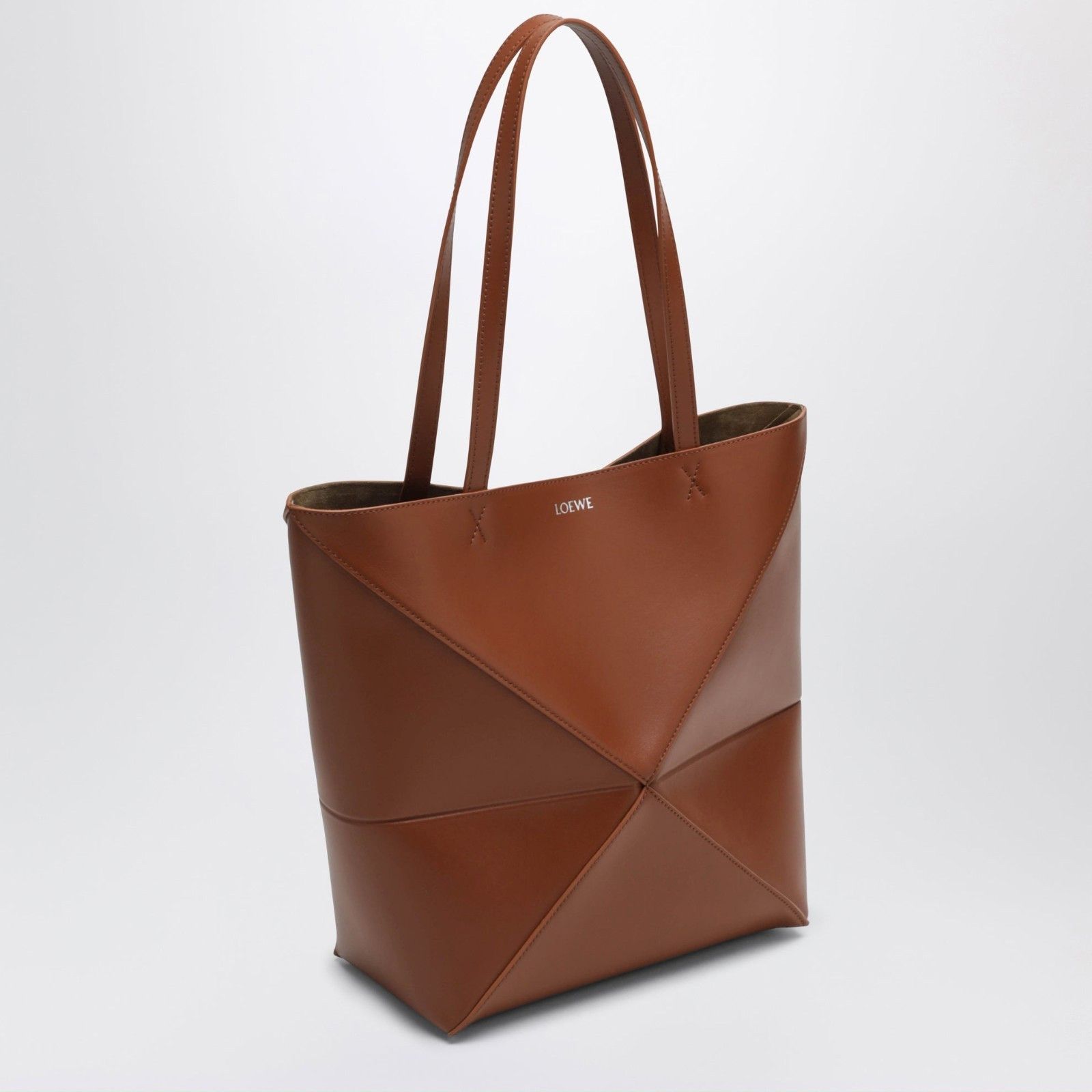 Loewe LOEWE $2350 Puzzle Fold Medium Shiny Calfskin Tote Bag New & Size ONE SIZE - 2 Thumbnail