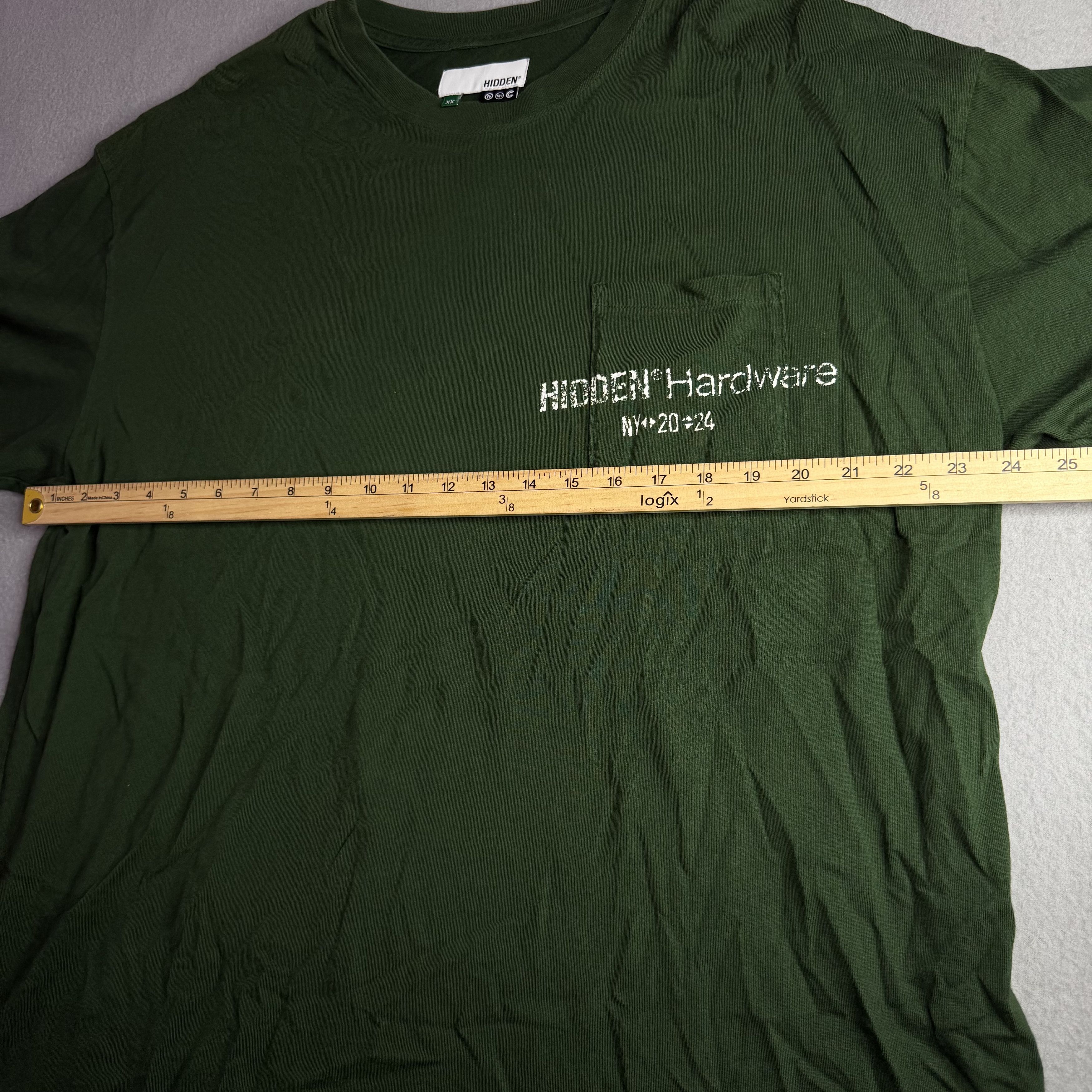 HIDDEN Hidden NY forest green graphic t-shirt Size US XXL / EU 58 / 5 - 2 Thumbnail