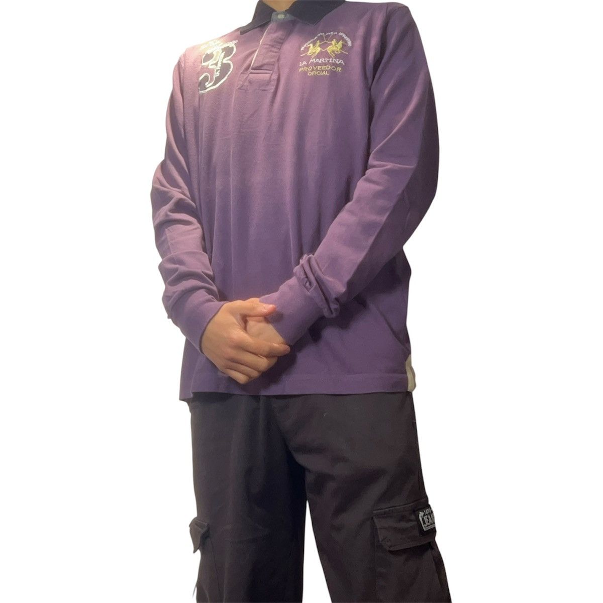 La Martina La Martina Polo Rugby Shirt 2006 Purple Size M Rare Vintage Size US M / EU 48-50 / 2 - 1 Thumbnail
