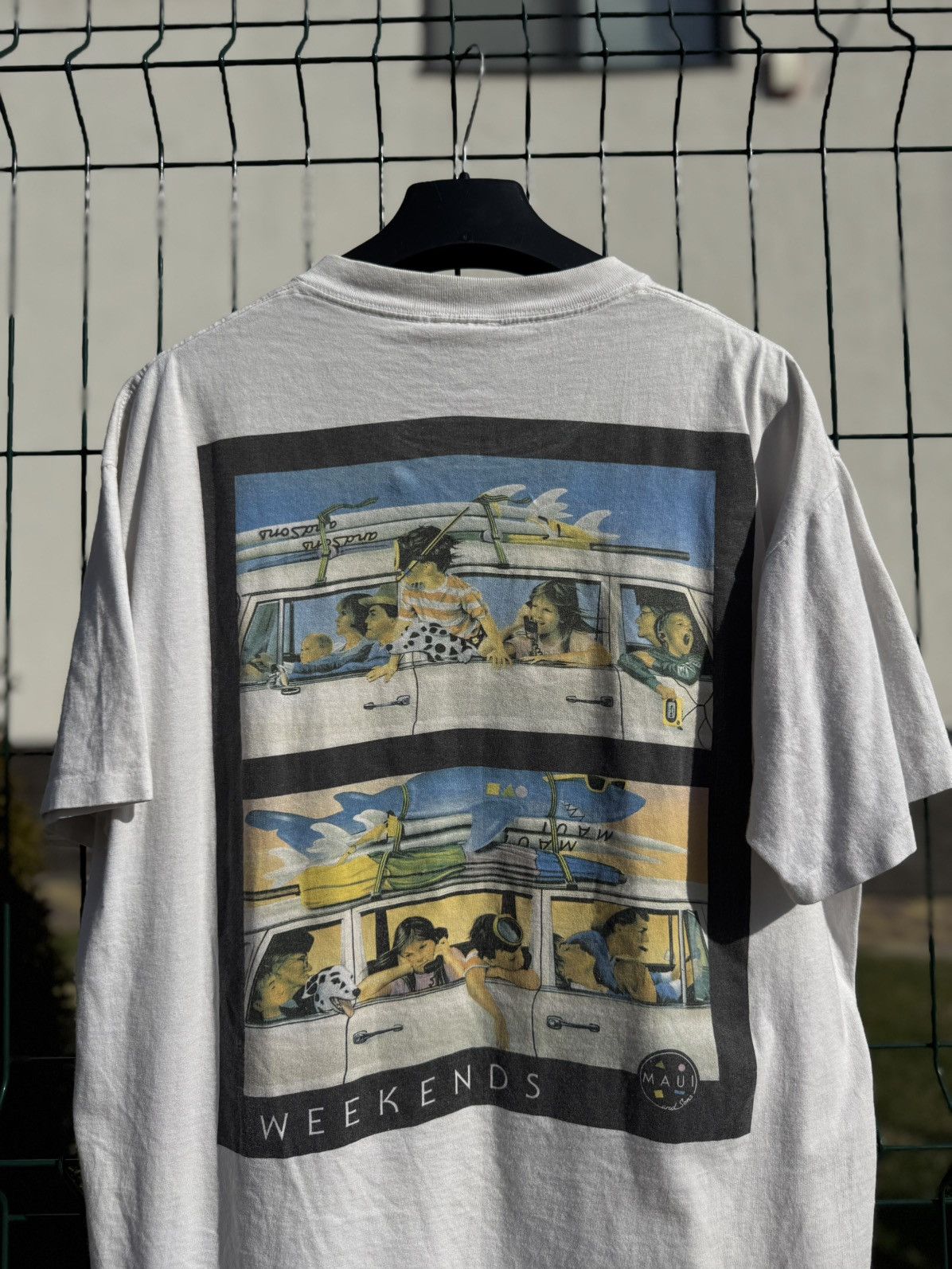 Vintage Vintage 90s Maui And Sons Weekends Graphic Tee Size US XL / EU 56 / 4 - 2 Thumbnail