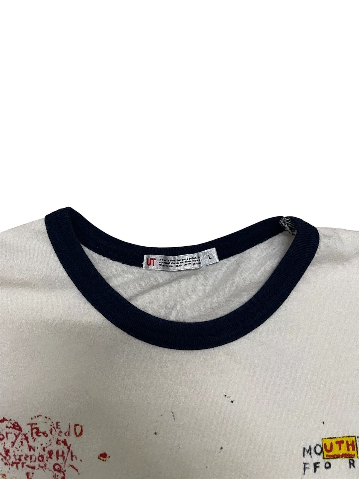 Jean-Michel Basquiat Uniqlo UT x Jean-Michel Basquiat Pop Art Ringer Tee Size US L / EU 52-54 / 3 - 5 Thumbnail