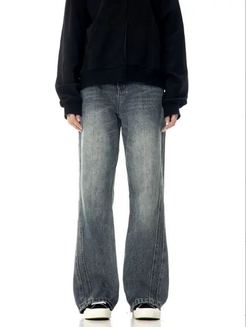 VIBE Retro American trendy brand flared washed jeans Size US 32 / EU 48 - 6 Thumbnail