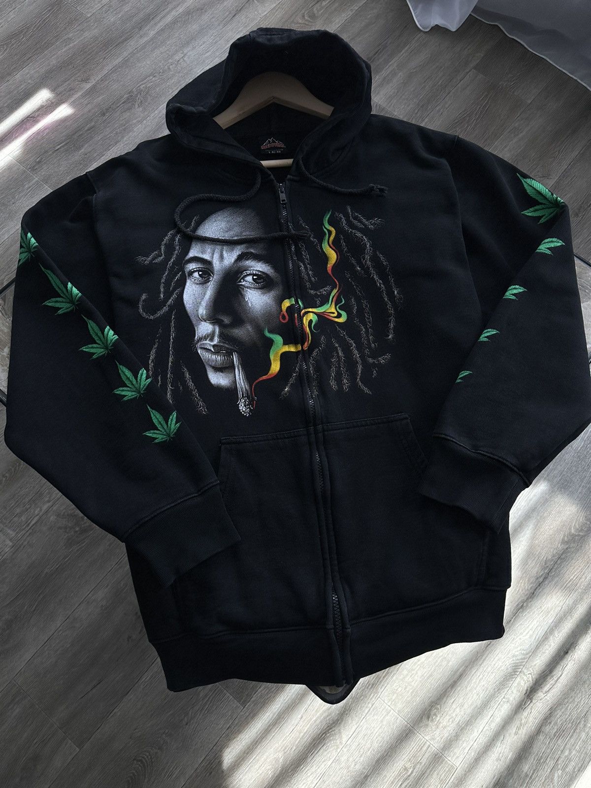 Bob Marley × Vintage 🫧Bob Marley Zip Hoodie Size US L / EU 52-54 / 3 - 2 Thumbnail