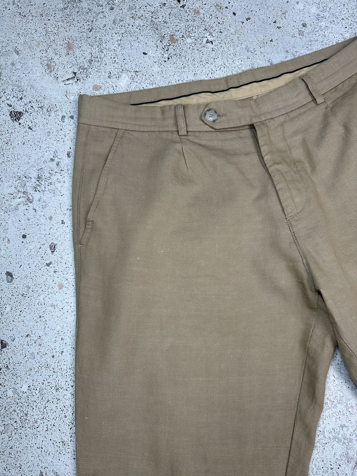 Lacoste Lacoste Cotton-Linen Trousers Men 34 Pants beige M L Size US 34 / EU 50 - 8 Thumbnail