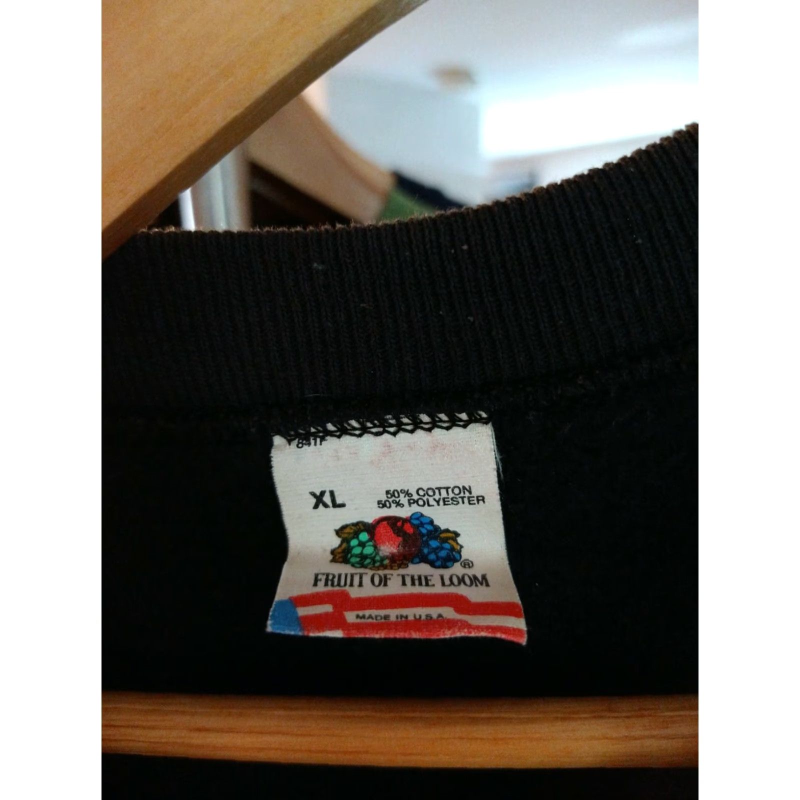 Fruit Of The Loom VINTAGE Fruit of the Loom Sweatshirt Hilton Head Made In USA XL Black Cotton Blend Pullover Crew Neck Men’s Size US XL / EU 56 / 4 - 2 Thumbnail