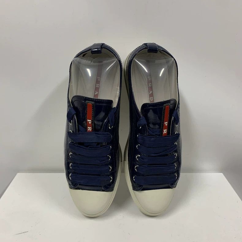 Prada Prada Patent Leather Sneakers Size 36.5-2506 Size US 6 / IT 36 - 3 Thumbnail
