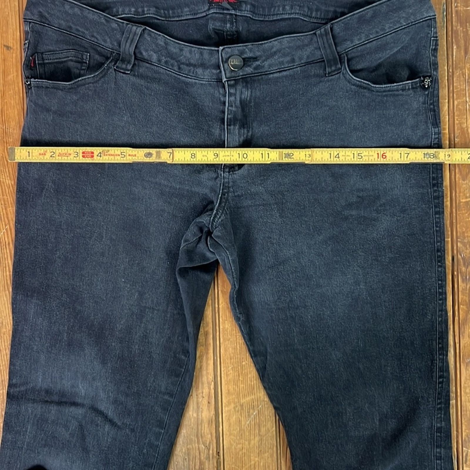 Tripp NYC Women’s Tripp NY t back skinny jean black size 15 RESUCUE Size 30" / US 8 / IT 44 - 4 Thumbnail