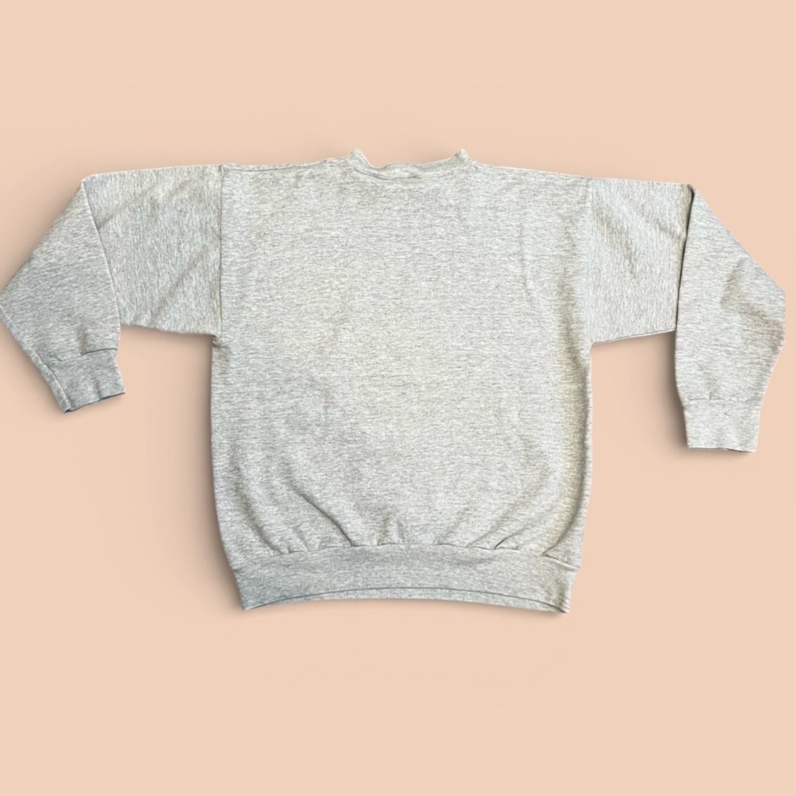 Vintage Vintage Cotton Grove Design Heather Gray Wolf Sweatshirt Size L / US 10 / IT 46 - 2 Thumbnail