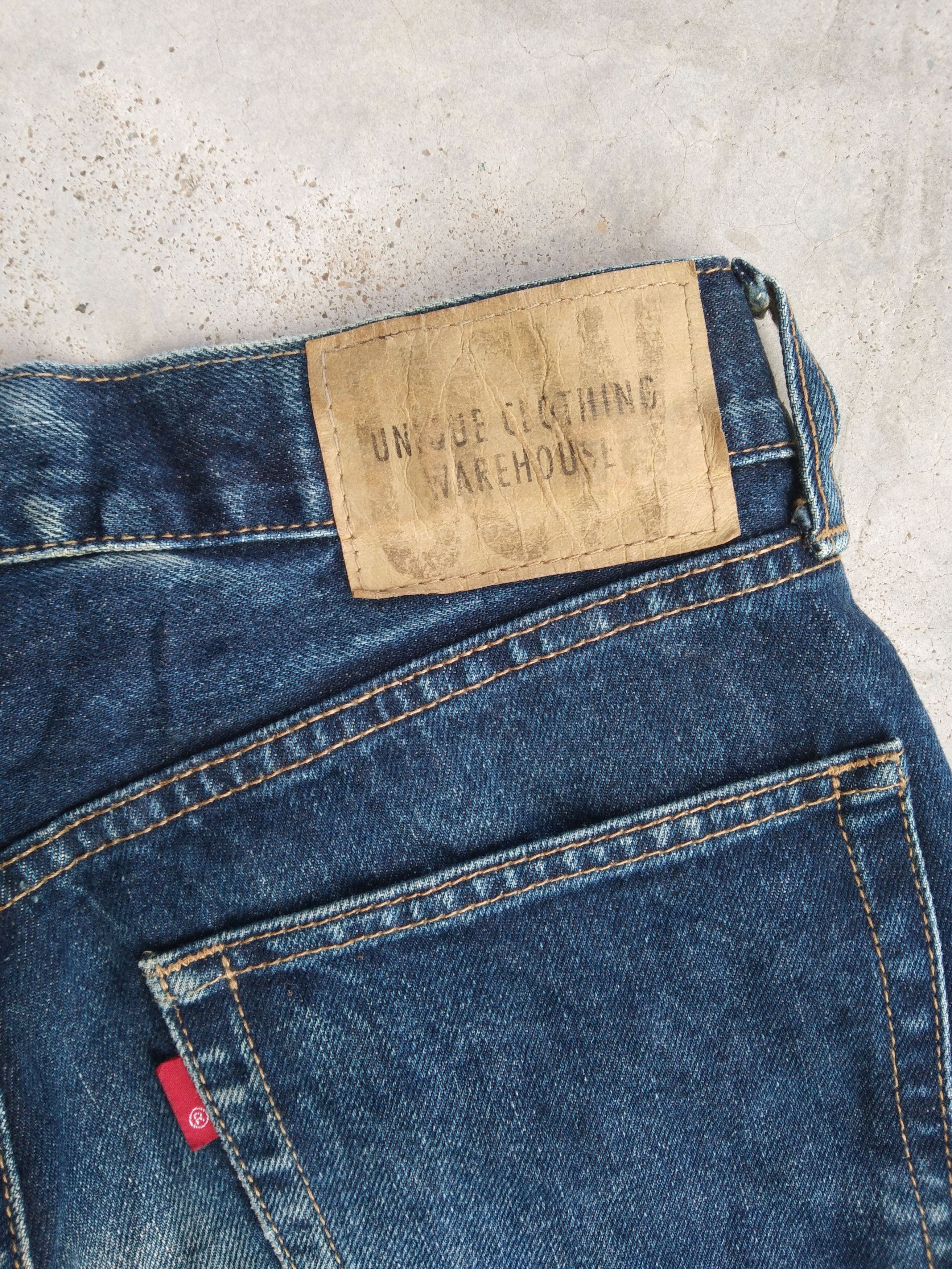 Japanese Brand Vintage Unique Clothing Warehouse Mud Wash Distressed Jeans Size US 27 - 4 Thumbnail