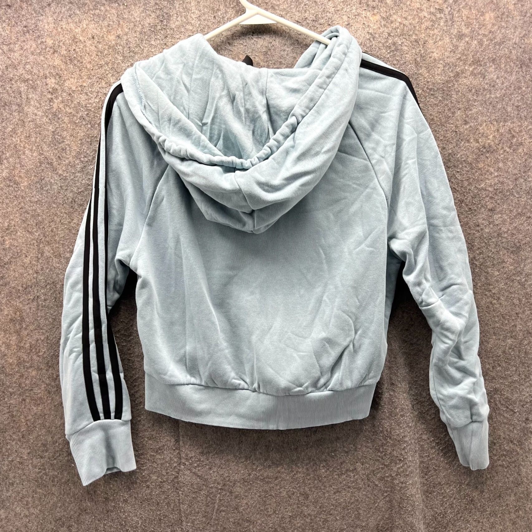 Adidas VINTAGE Adidas Hoodie Womens XS Blue Full Zip Track Jacket Breast French Terry XS? Size XS / US 0-2 / IT 36-38 - 2 Thumbnail