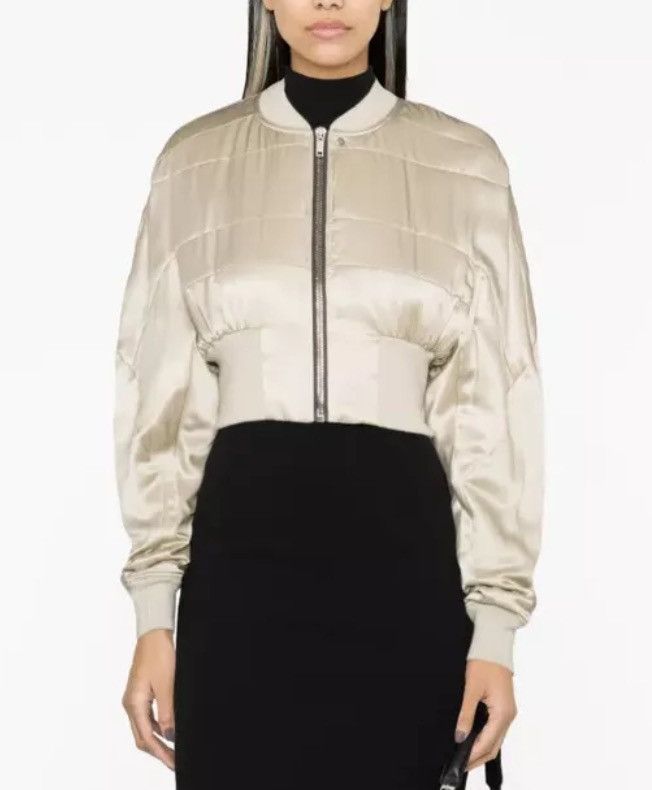 Rick Owens Rick Owens Girdered Silk Flight/Bomber Jacket Size M / US 6-8 / IT 42-44 - 6 Thumbnail