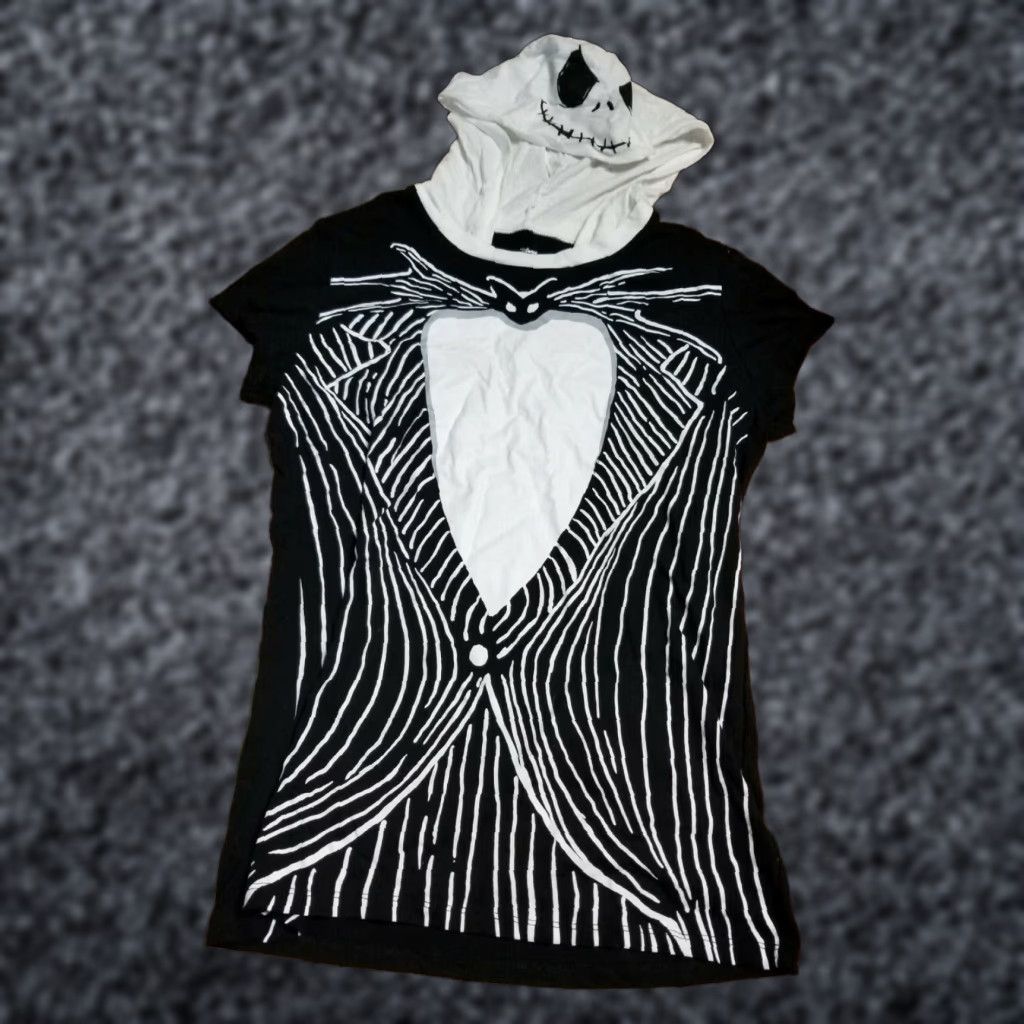 Disney Nightmare Before Christmas Hoodie Hooded Skeleton T Shirt Tuxedo Size L Size L / US 10 / IT 46 - 1 Thumbnail