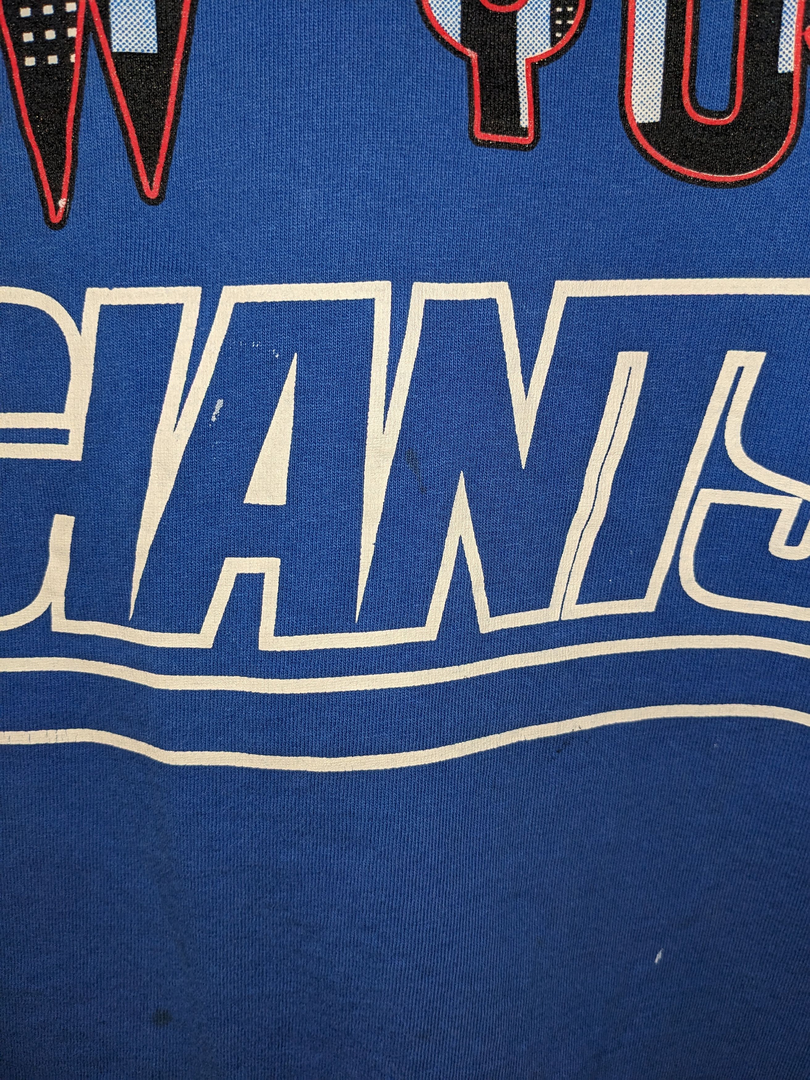 NFL × Nutmeg × Vintage Vintage 1993 New York Giants NFL Football Nutmeg T-Shirt Size US L / EU 52-54 / 3 - 9 Thumbnail