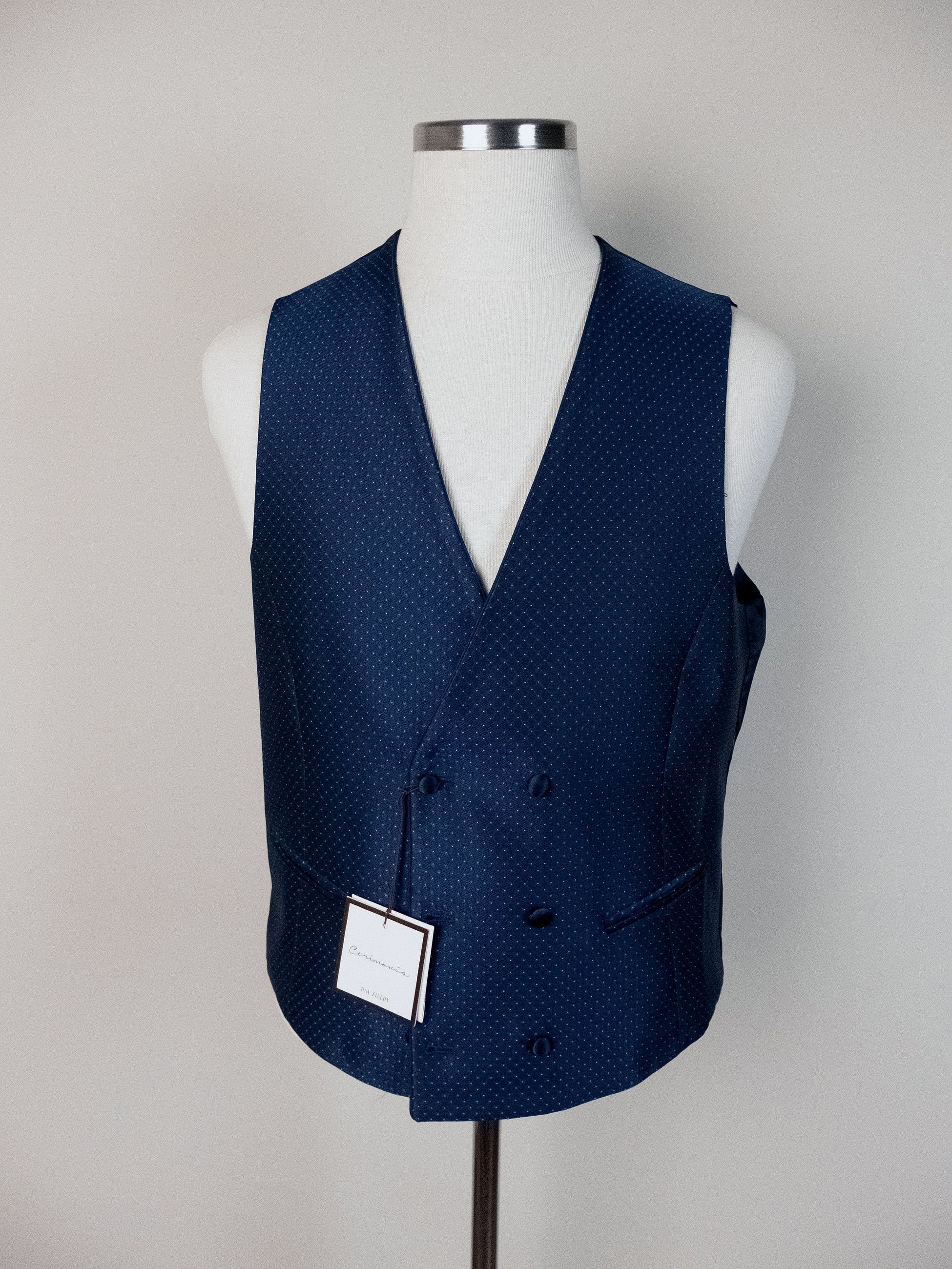Pal Zileri PAL ZILERI Cerimonia blue special occasions 3 piece suit Size 44R - 3 Thumbnail