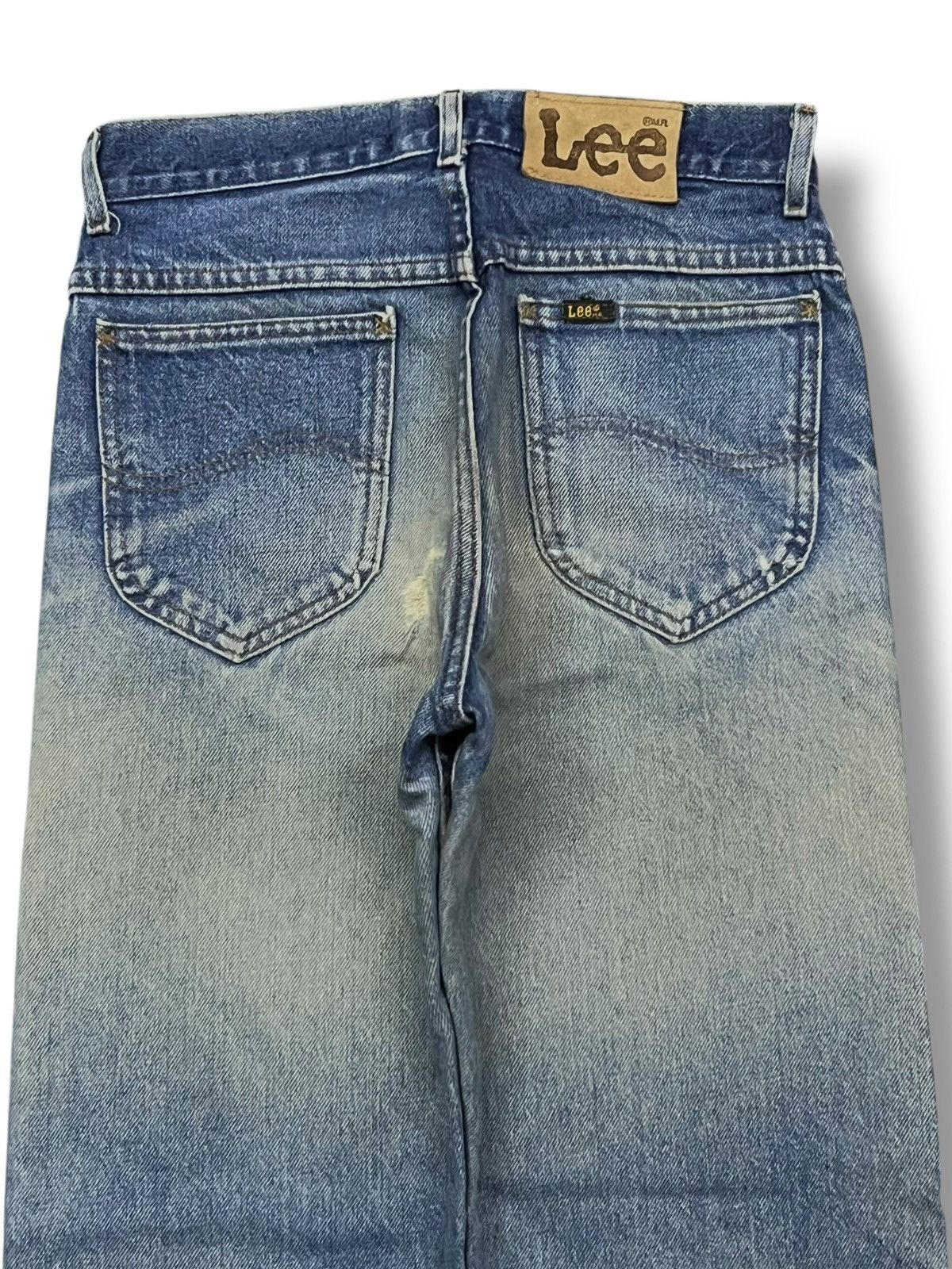 Lee Vintage 80s Lee Riders USA - Faded Wash, Distressed Denim Size US 28 / EU 44 - 5 Thumbnail