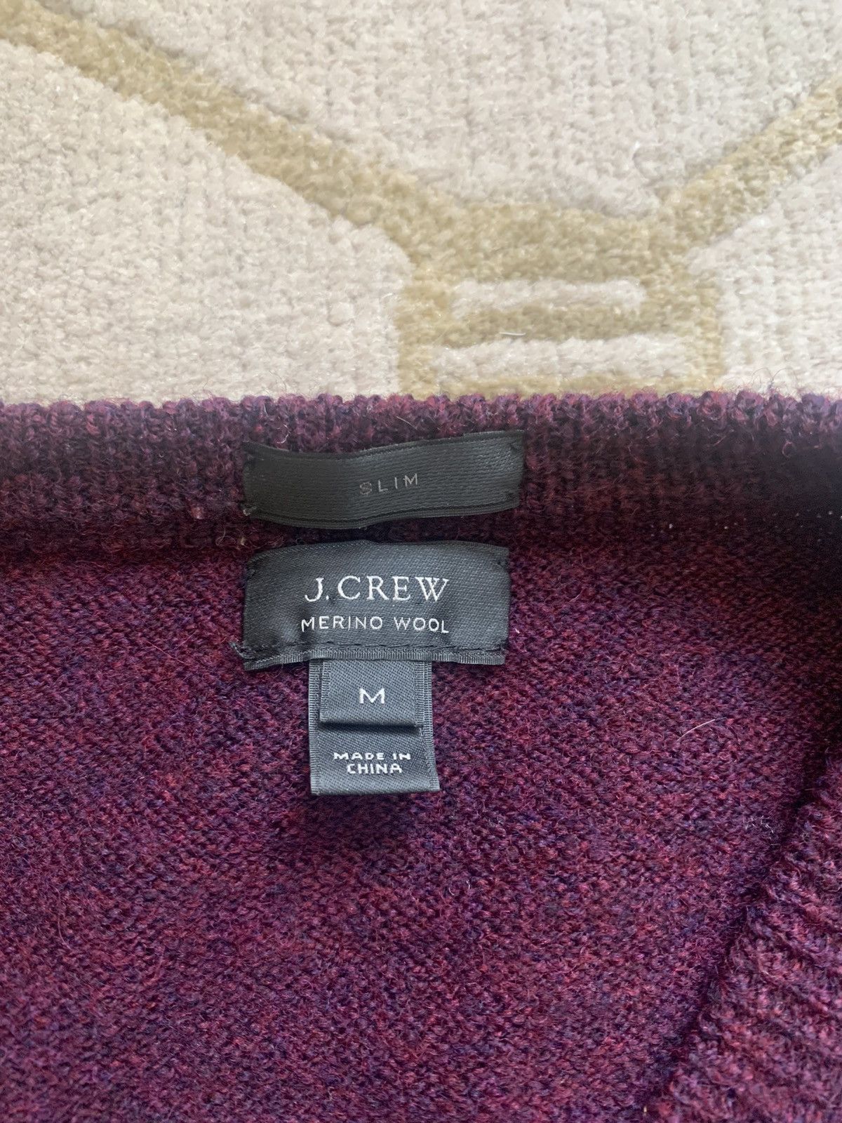 J.Crew J. Crew Slim Merino Wool Elbow Patch Cable Crewneck Sweater Size US M / EU 48-50 / 2 - 2 Thumbnail