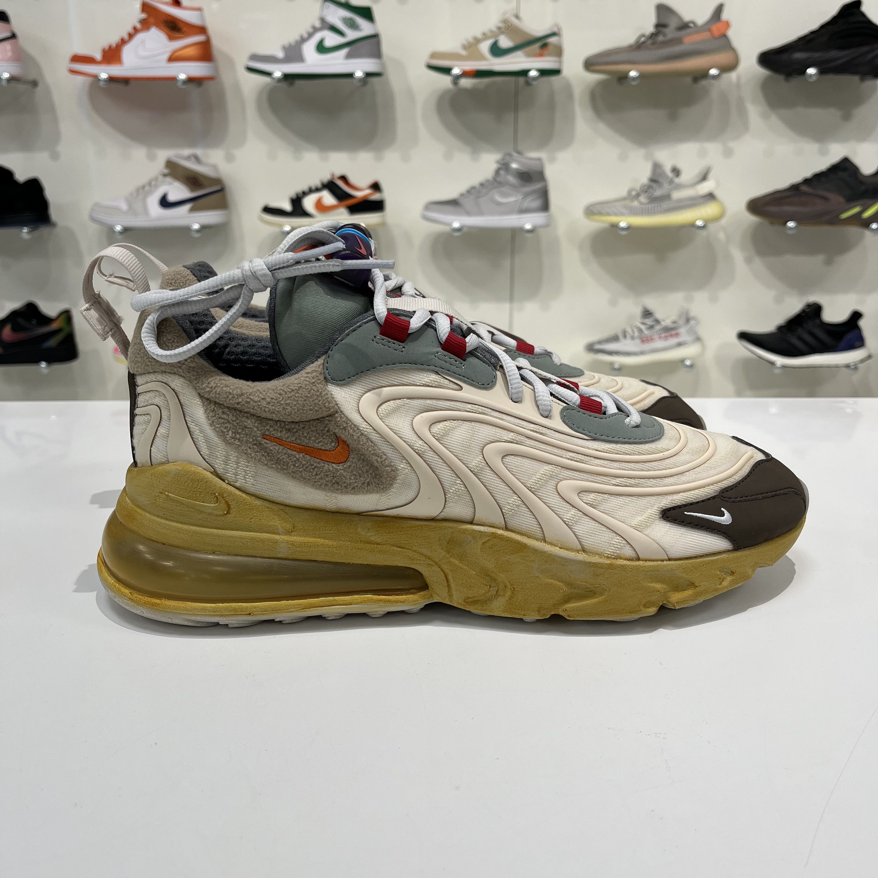 Nike Nike Air Max 270 React Eng Travis Scott Cactus Trails Size US 11 / EU 44 - 4 Thumbnail