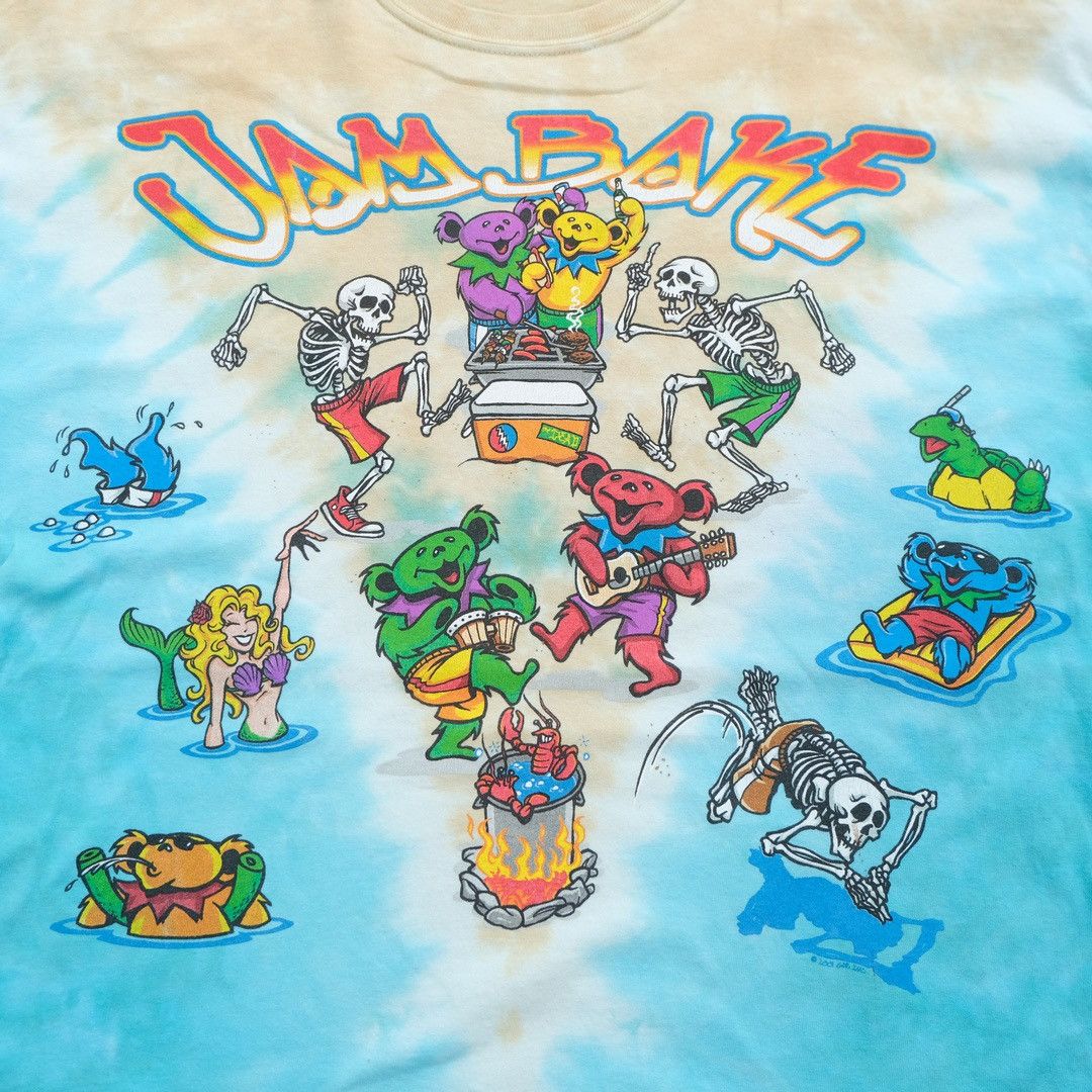 Band Tees × Vintage 2001 Grateful Dead Jam Barake Blue Cream Size US XL / EU 56 / 4 - 5 Thumbnail