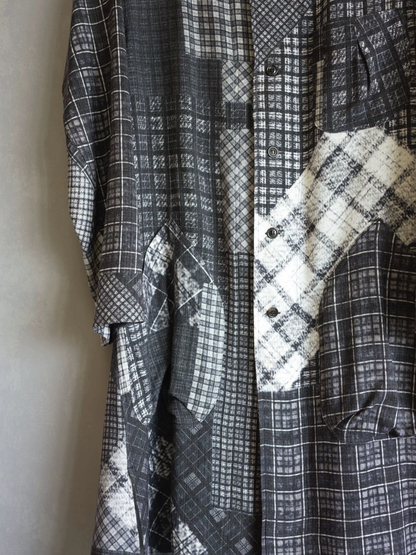 Yohji Yamamoto Yohji Yamamoto 16AW Hankyu Checked Long Shirt 1 Oversized Size US S / EU 44-46 / 1 - 5 Thumbnail