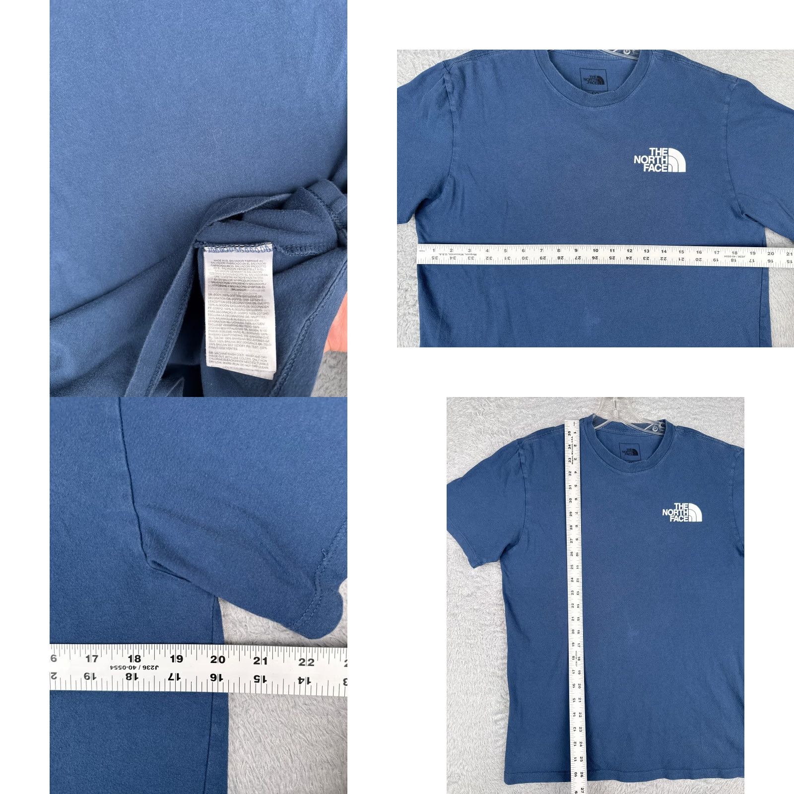 The North Face The North Face Men's Shirt Medium Blue Cotton Short Sleeve Crew Neck Logo Outdoor Size US M / EU 48-50 / 2 - 8 Thumbnail