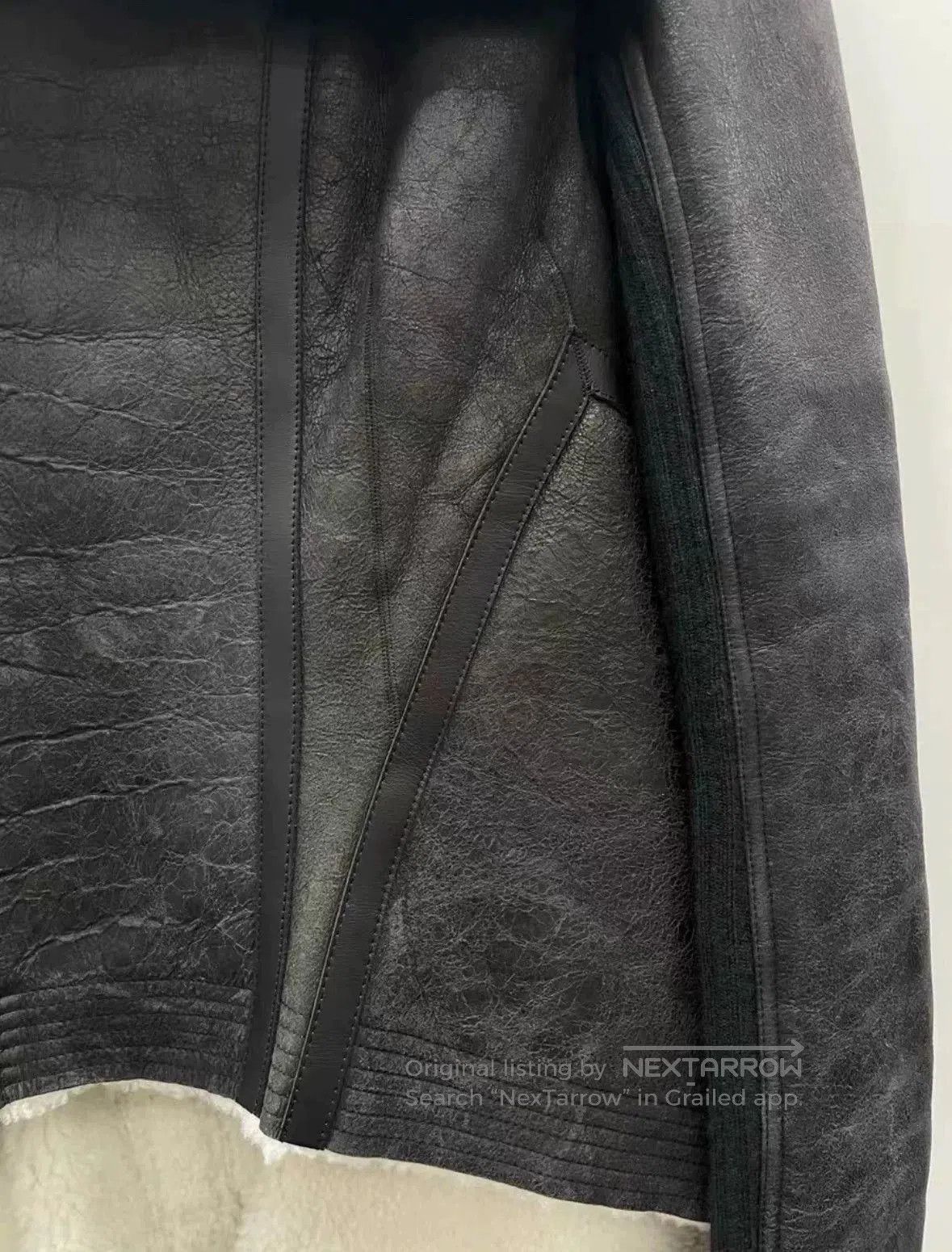 Rick Owens Rick Owens Women's Leather Jacket. Size S / US 4 / IT 40 - 7 Thumbnail