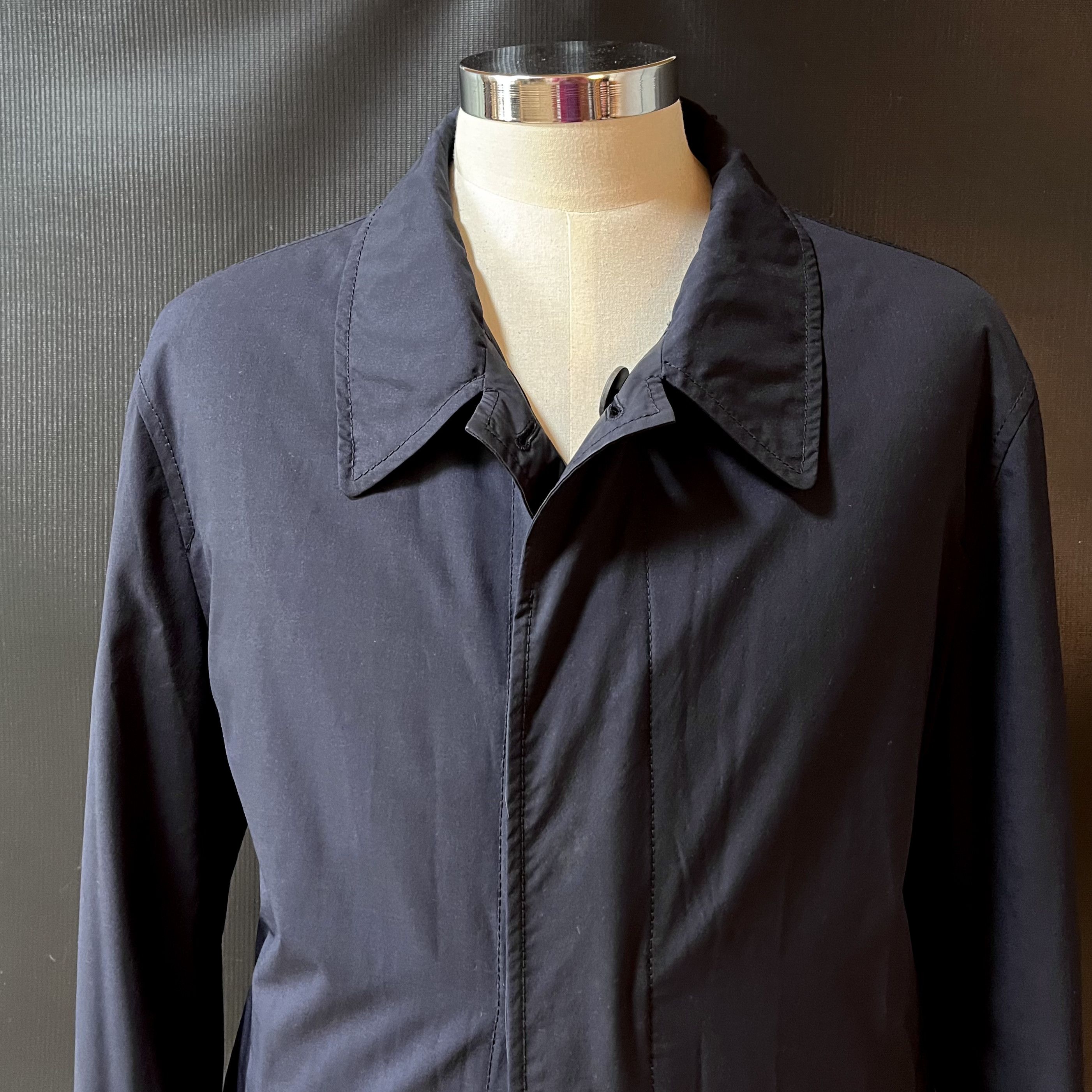 Canali Canali Reversible Wool Silk Commuter Coat Rain Tech Size US M / EU 48-50 / 2 - 4 Thumbnail