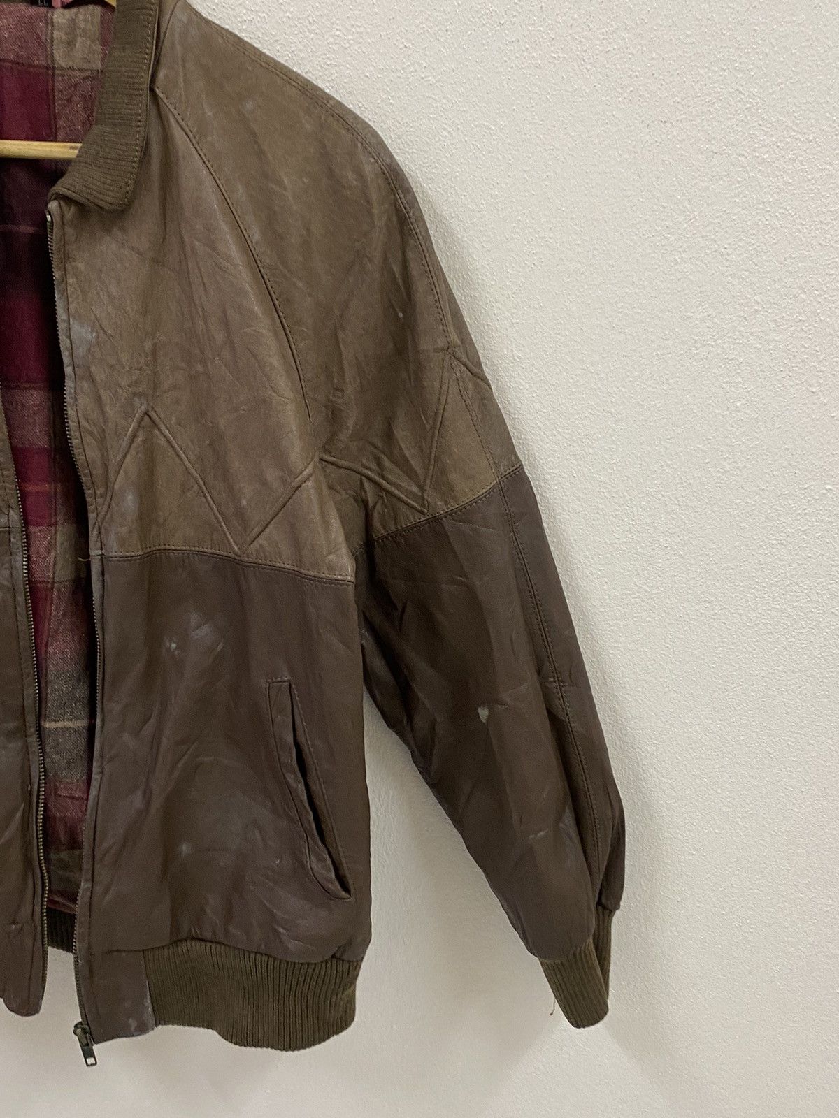 Leather Vtg Leather Cowhide Jacket Size US L / EU 52-54 / 3 - 3 Thumbnail