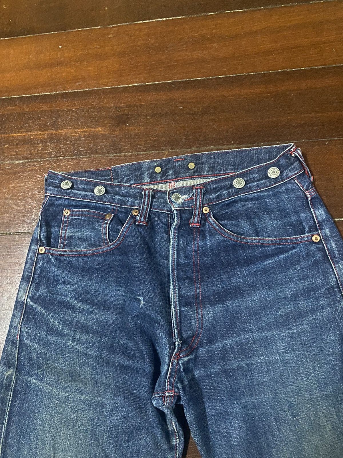 Studio D'Artisan studio d'artisan 480 tokushima denim selvedge distressed Size US 30 / EU 46 - 6 Thumbnail